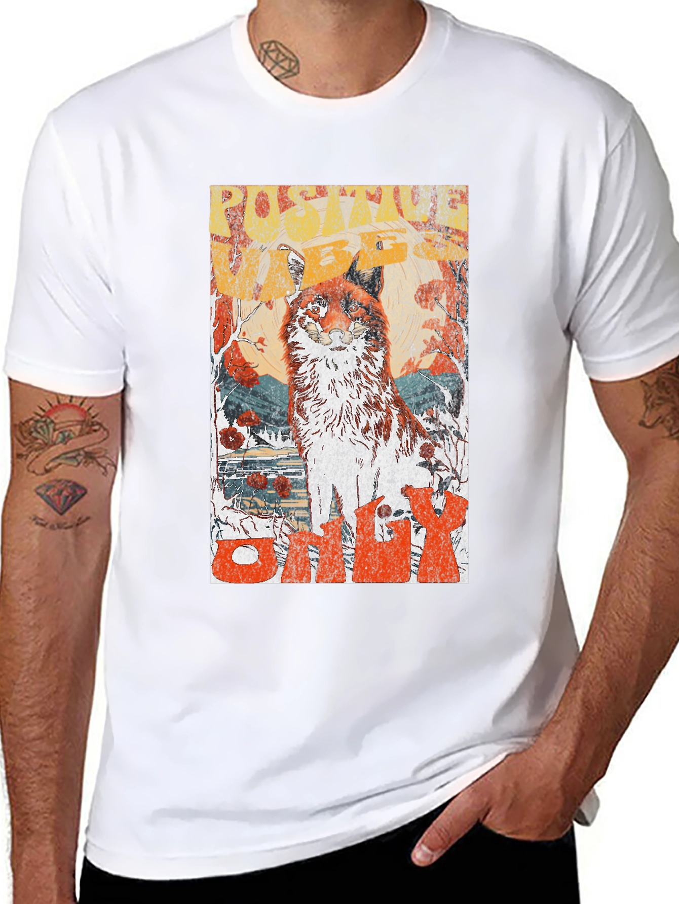 Fox Graphic Tee - Nature Inspired Unisex T-Shirt