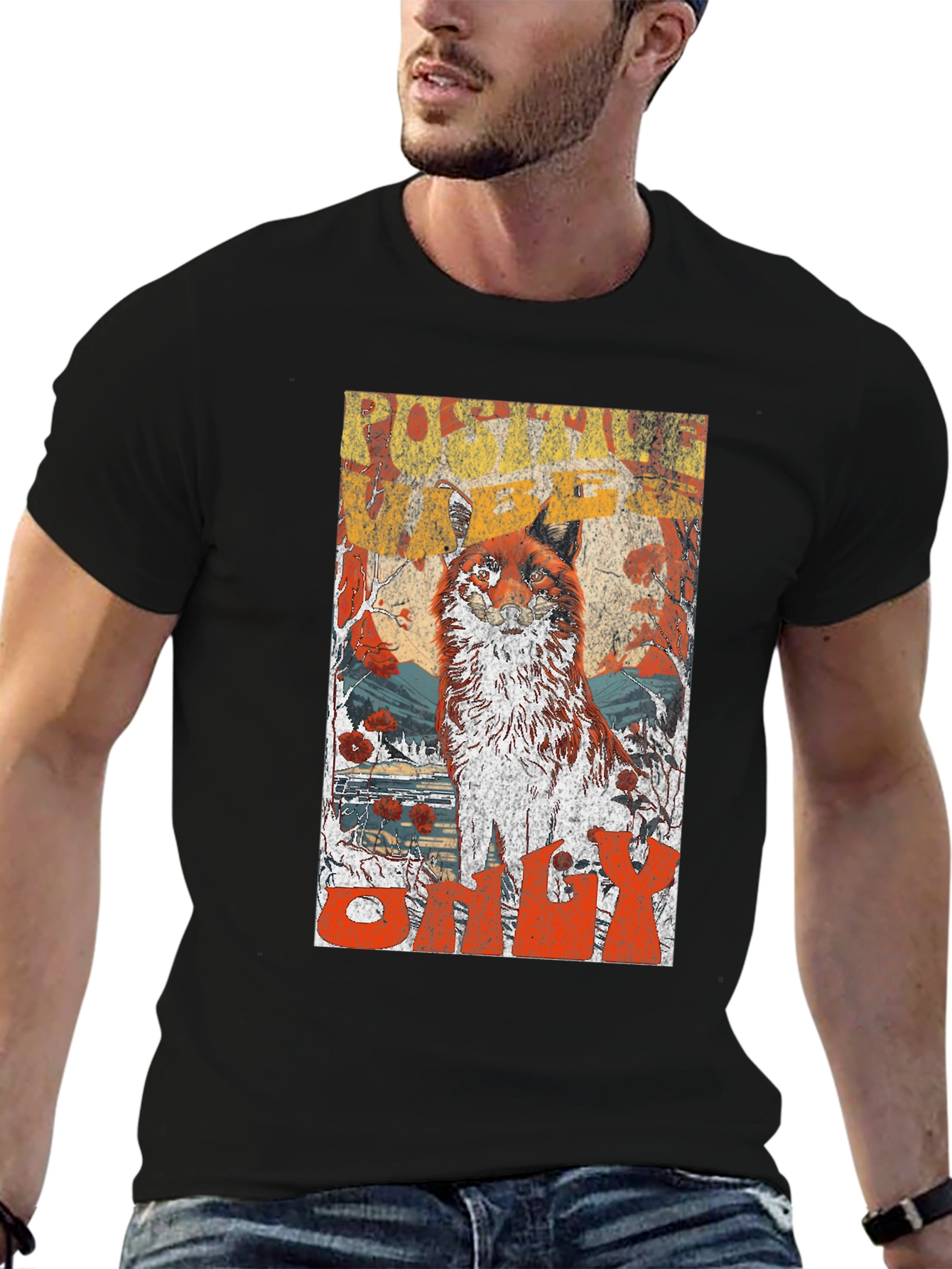 Fox Graphic Tee - Nature Inspired Unisex T-Shirt