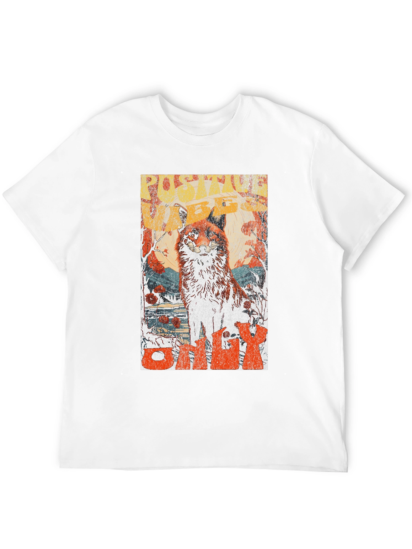 Fox Graphic Tee - Nature Inspired Unisex T-Shirt
