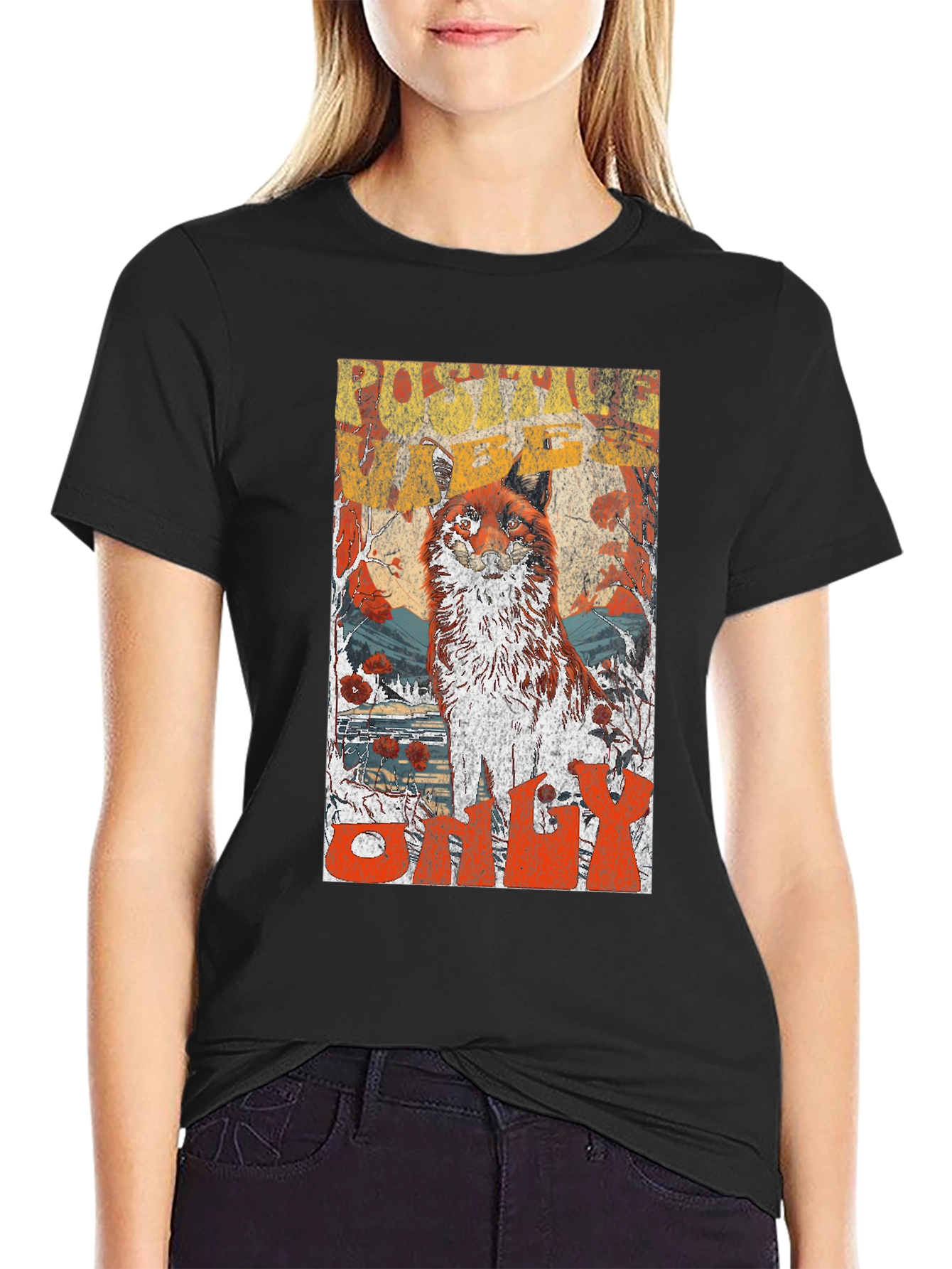 Fox Graphic Tee - Nature Inspired Unisex T-Shirt