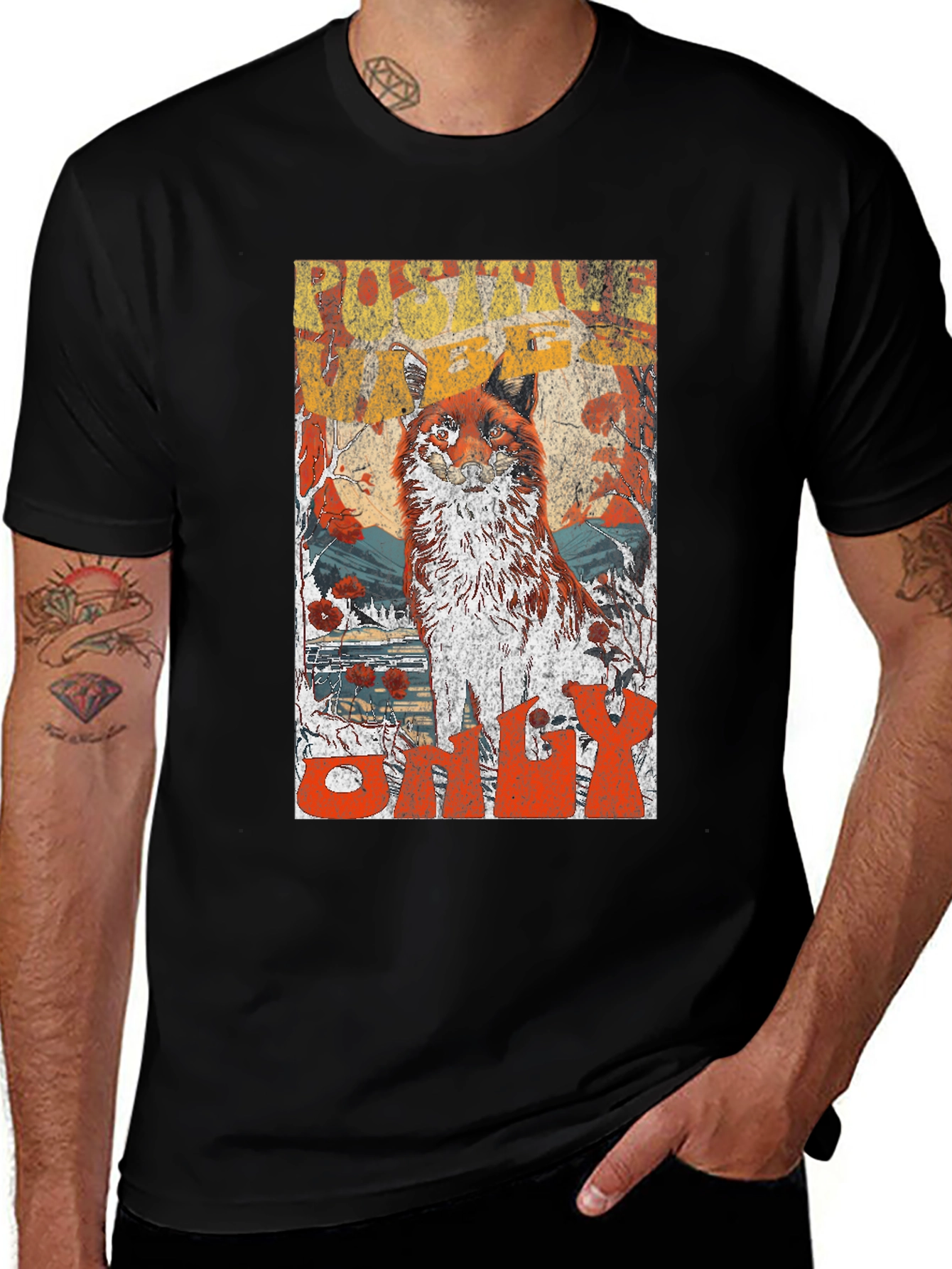 Fox Graphic Tee - Nature Inspired Unisex T-Shirt
