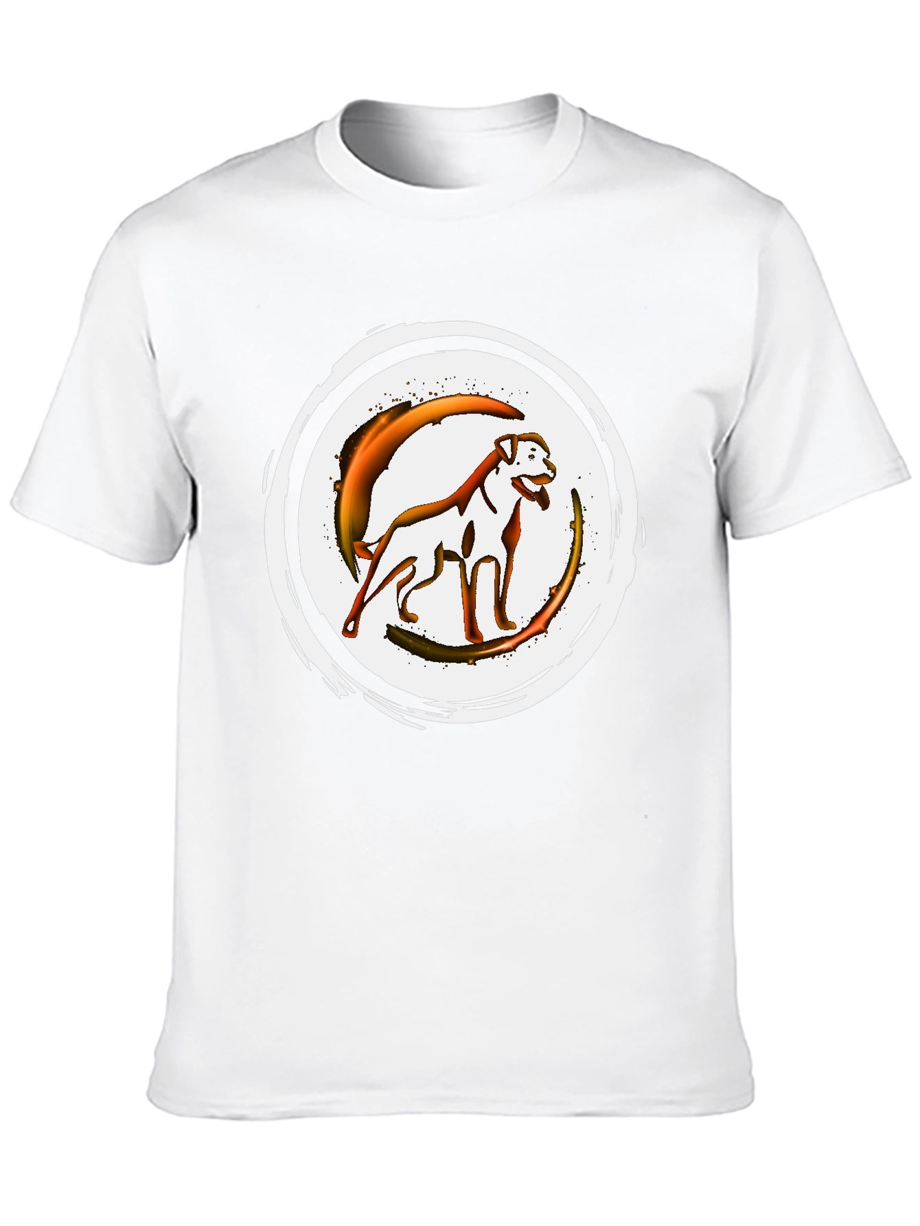 Graphic Dog T-Shirt - Black Crew Neck