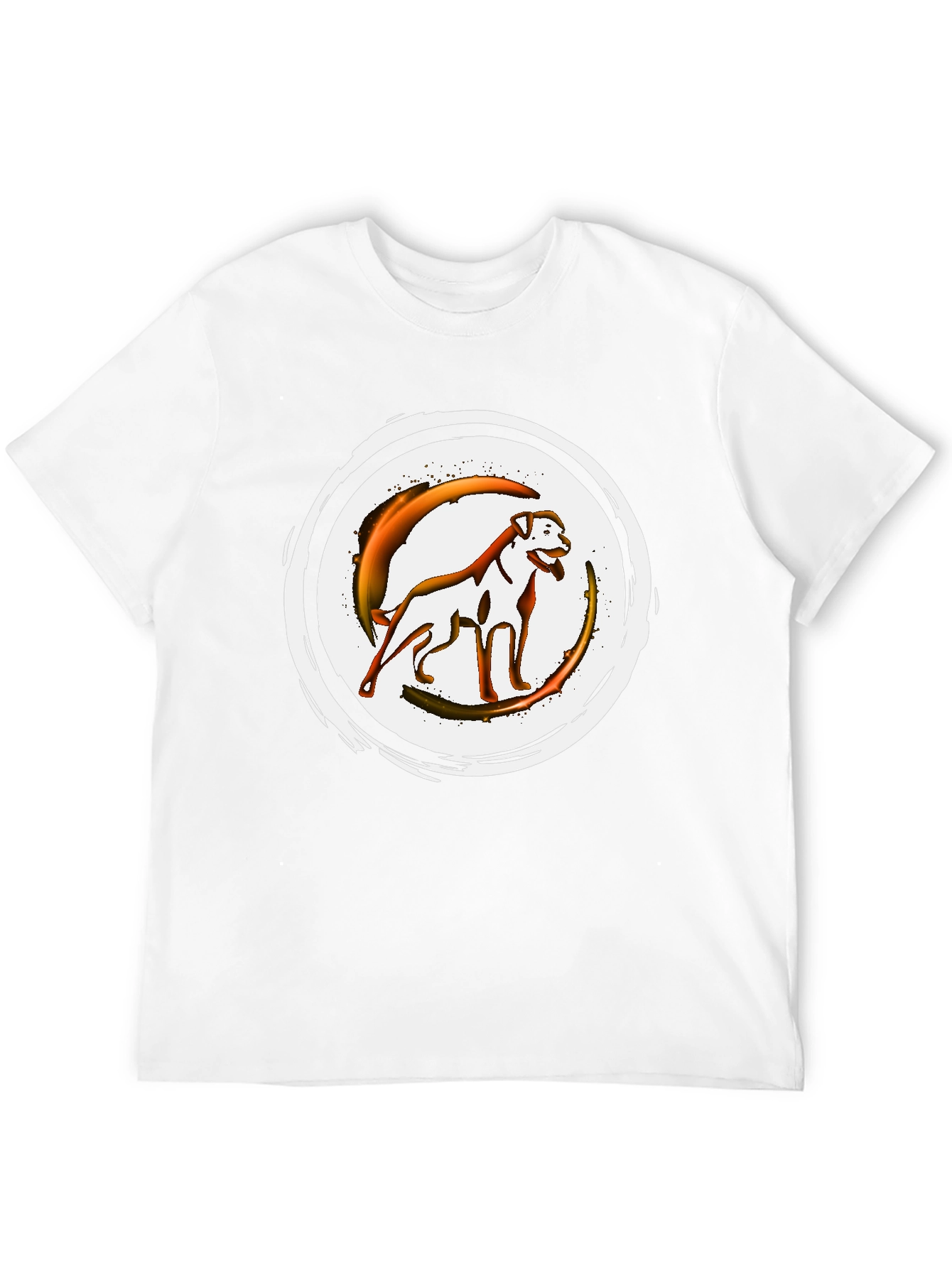Graphic Dog T-Shirt - Black Crew Neck