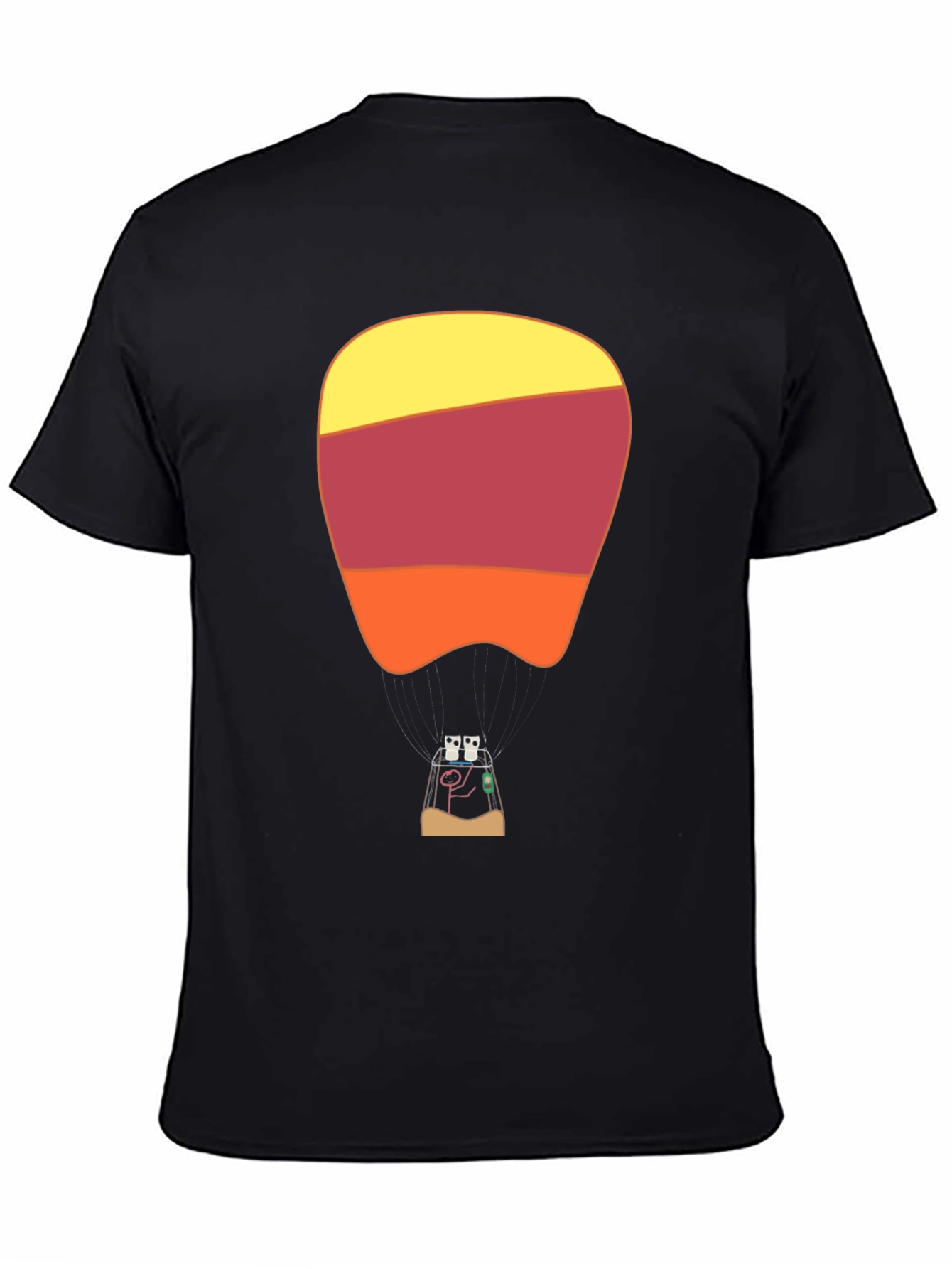 Retro Hot Air Balloon Graphic T-Shirt