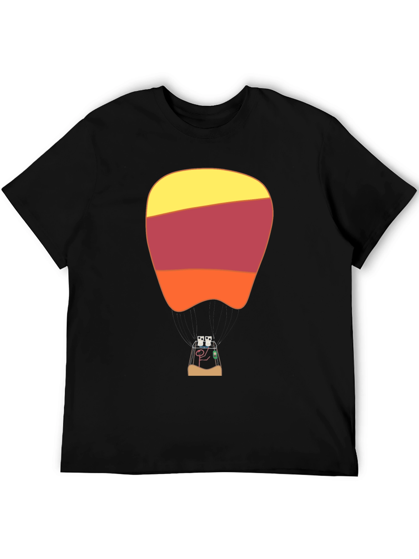 Retro Hot Air Balloon Graphic T-Shirt