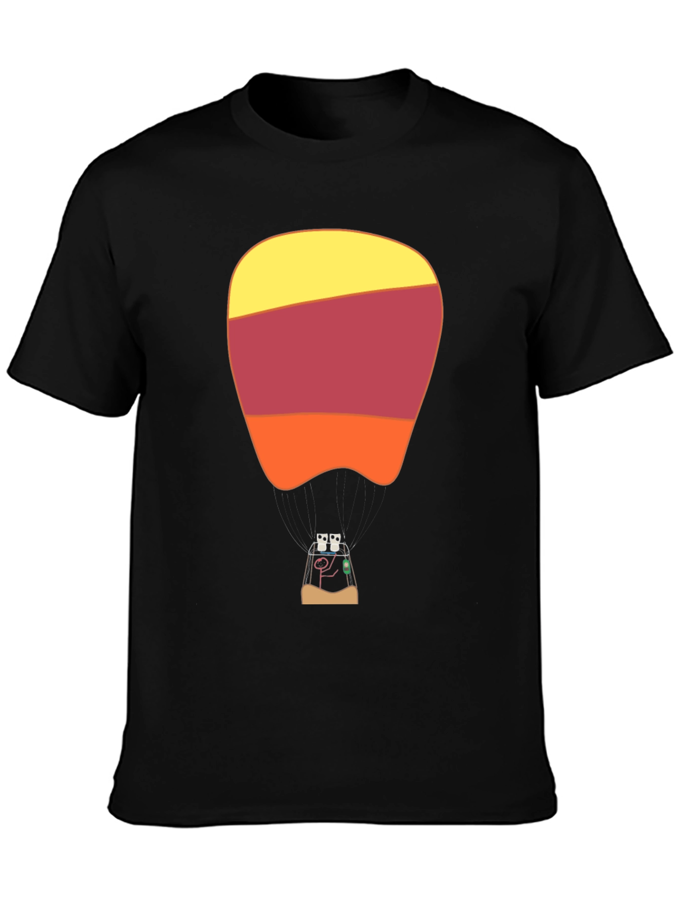 Retro Hot Air Balloon Graphic T-Shirt