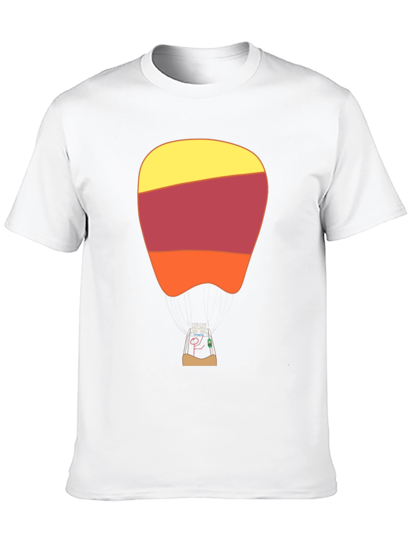 Retro Hot Air Balloon Graphic T-Shirt
