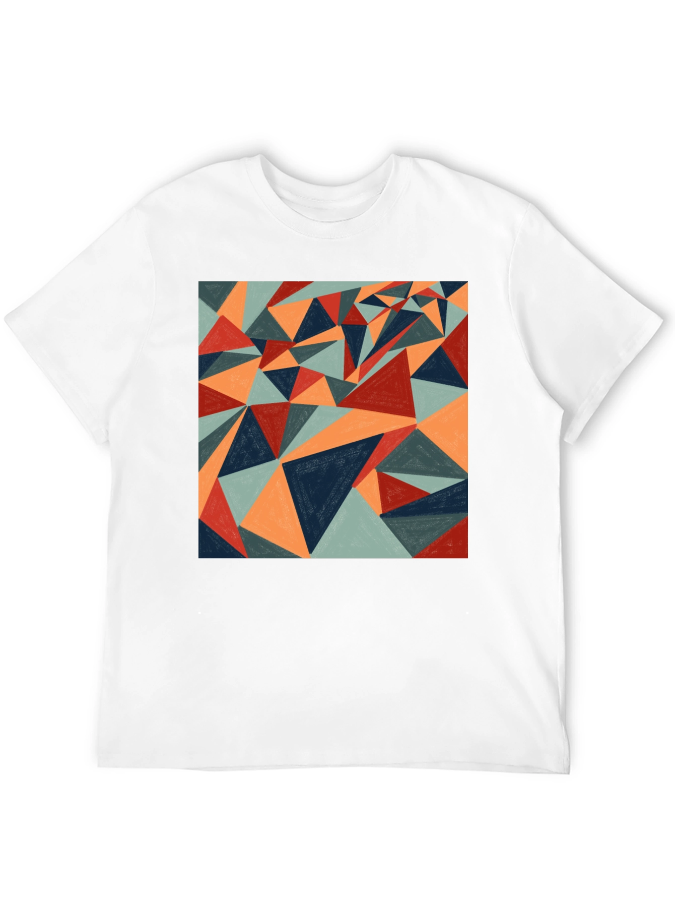 Geometric Triangle Tee - Abstract Art Shirt