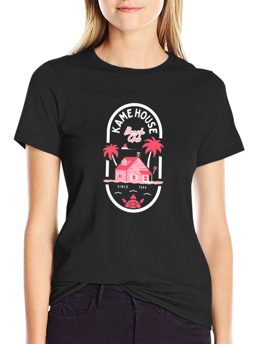 Kame House Beach Club Black T-Shirt