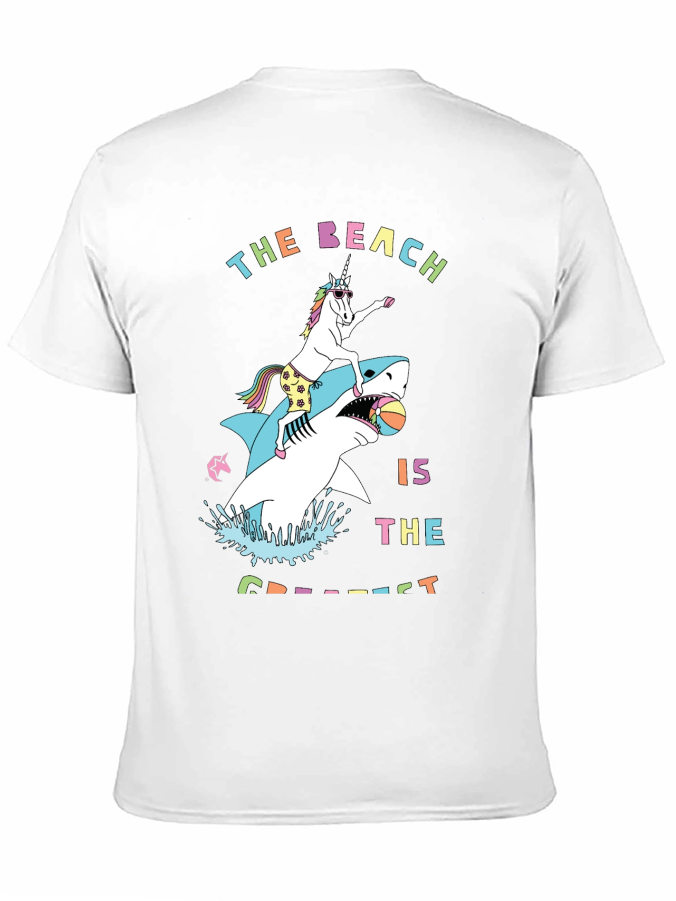 Unicorn Shark Beach T-Shirt - Greatest