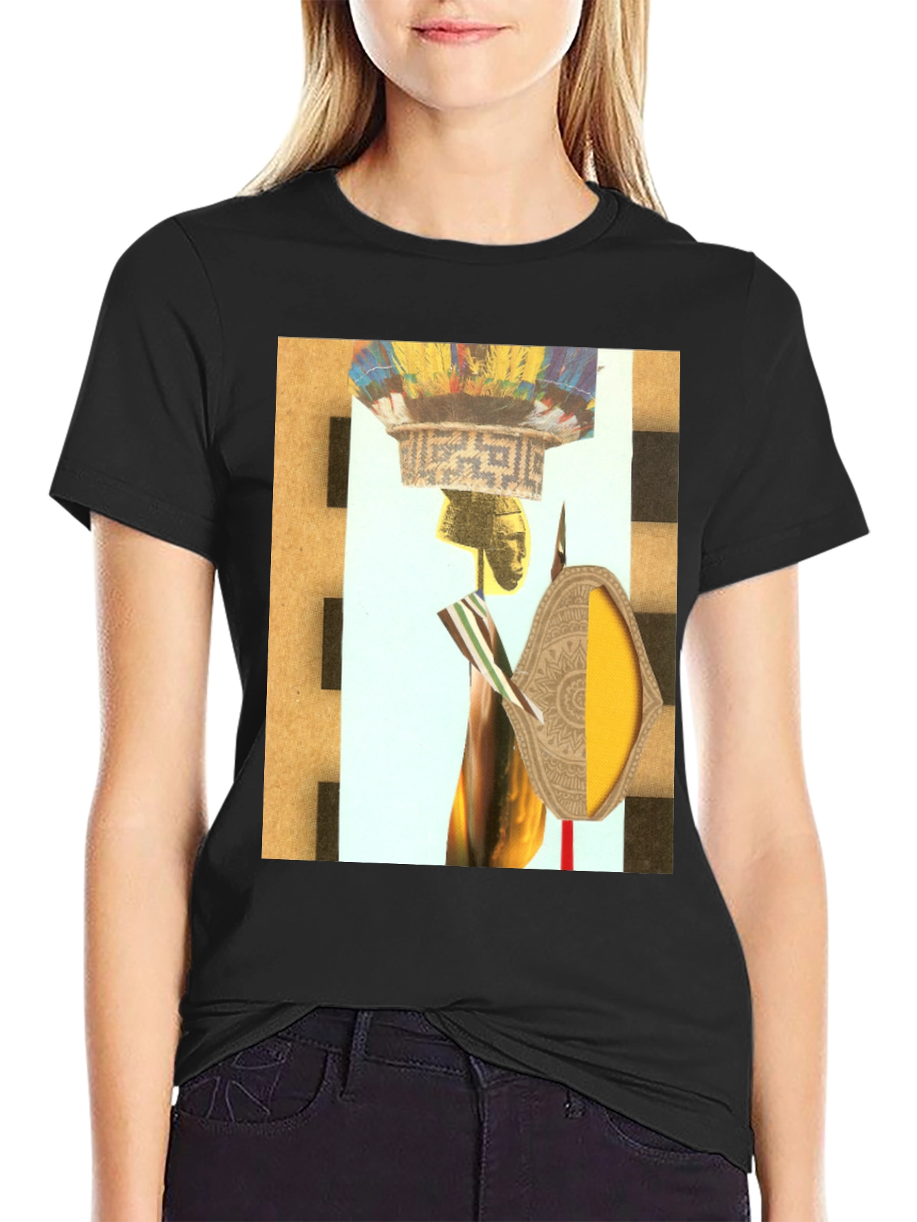Abstract Graphic Print Tee