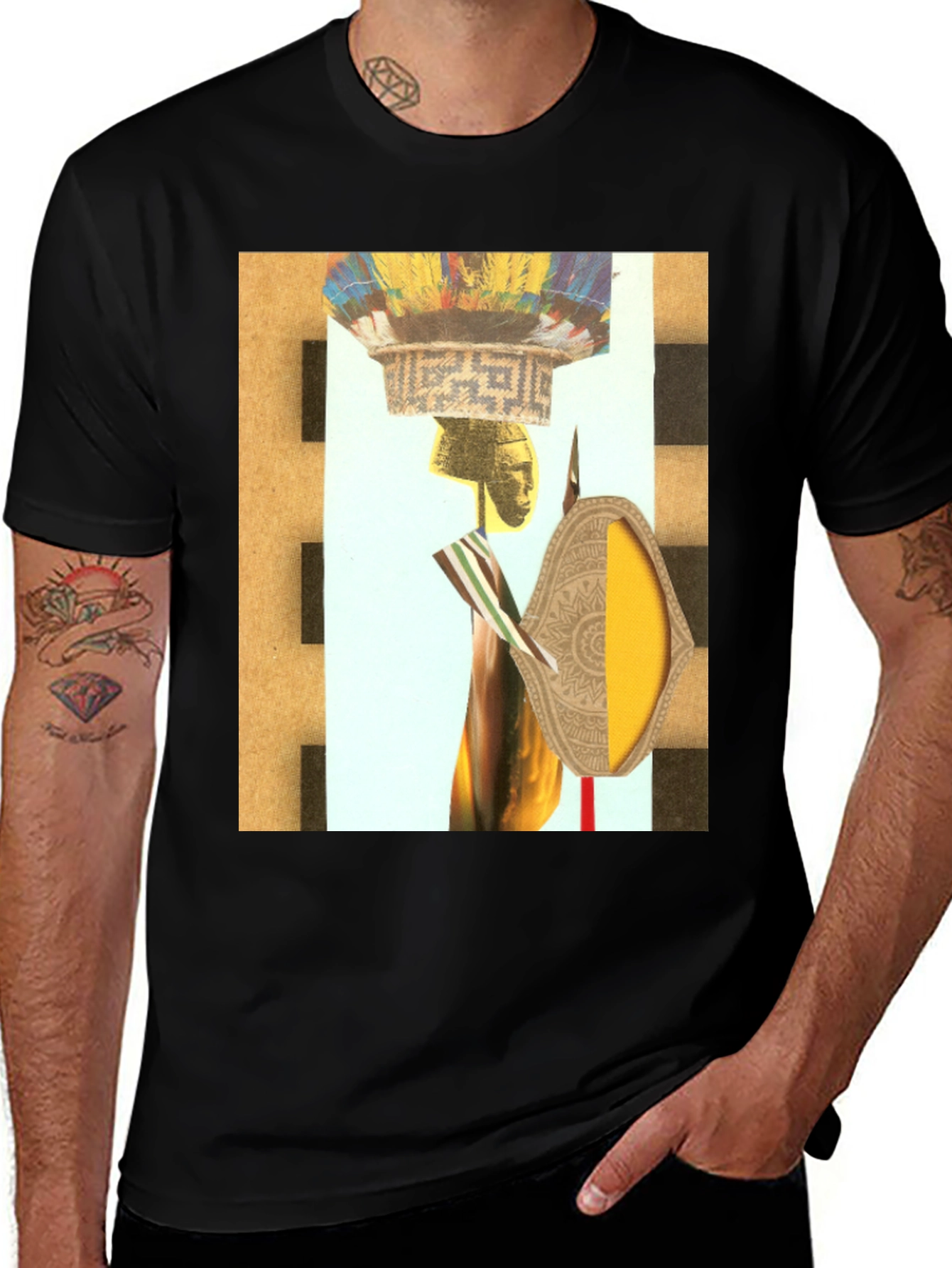 Abstract Graphic Print Tee