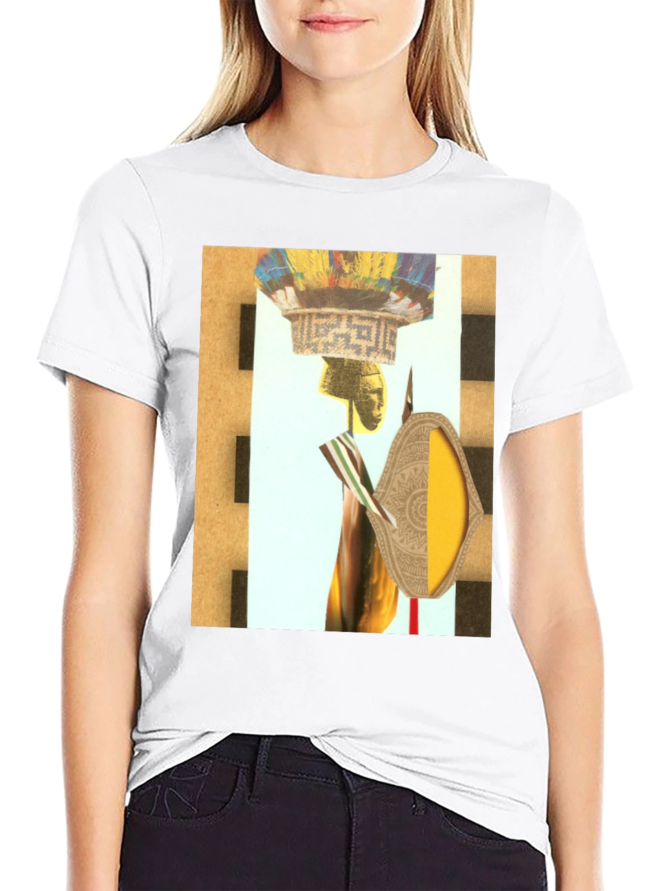 Abstract Graphic Print Tee