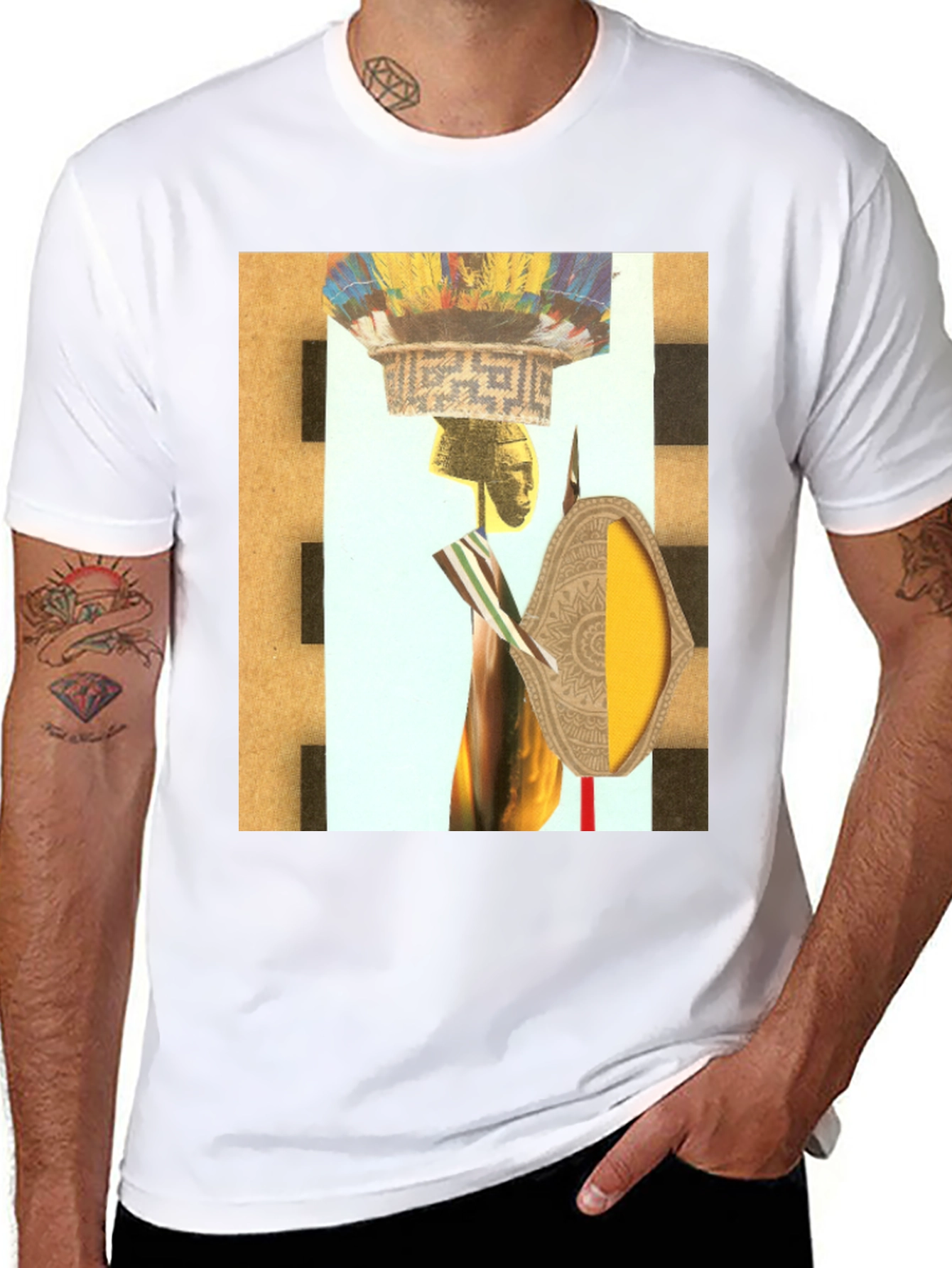 Abstract Graphic Print Tee