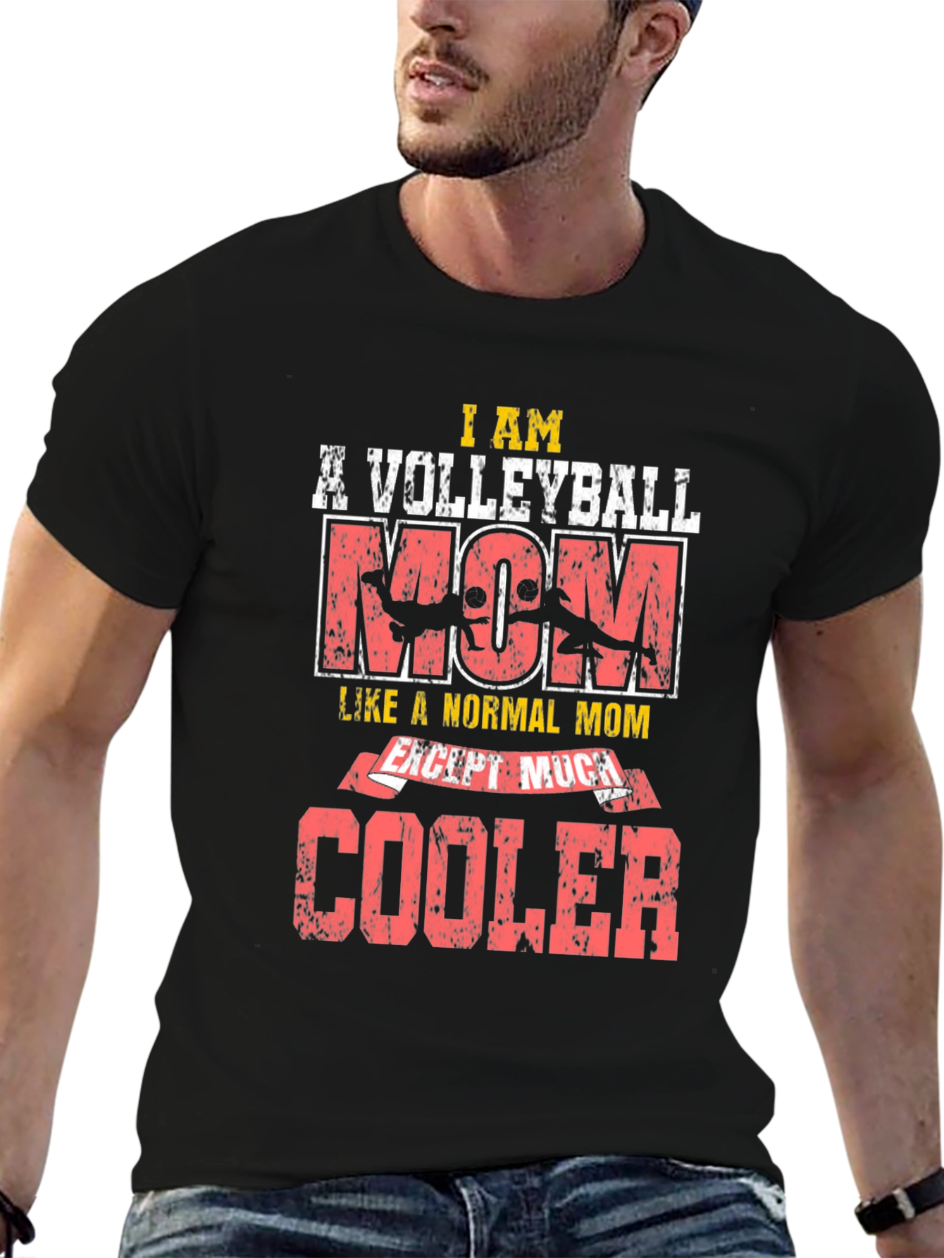 Volleyball Mom T-Shirt - Cool Mom Edition