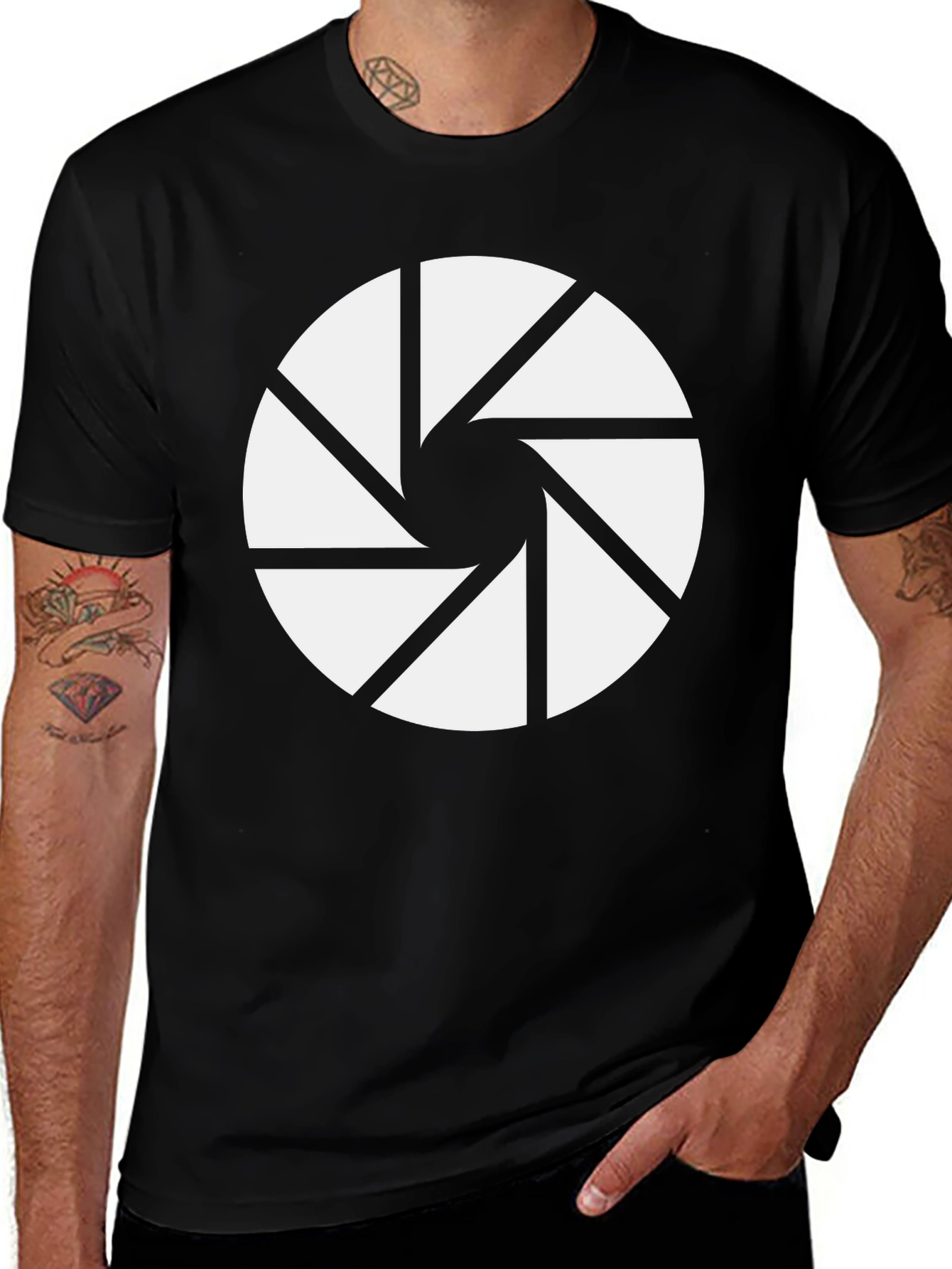 Camera Aperture Graphic T-Shirt