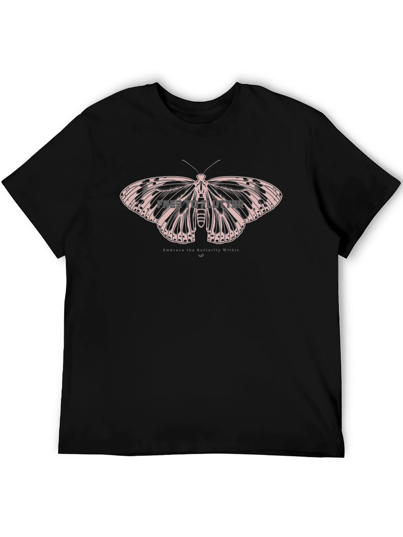 Embrace the Butterfly Within Black T-Shirt