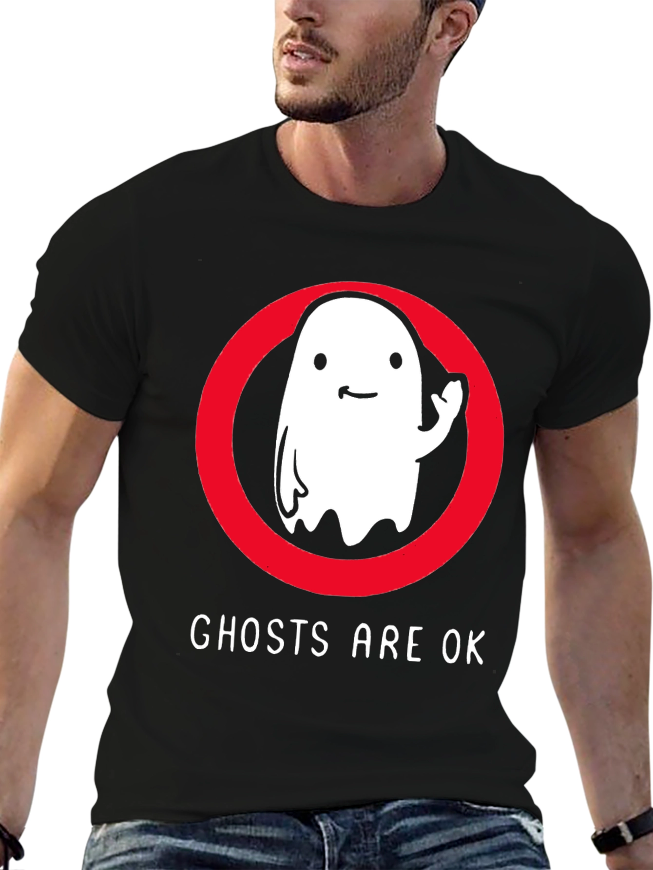 Ghosts Are OK T-Shirt - Fun Spooky Tee