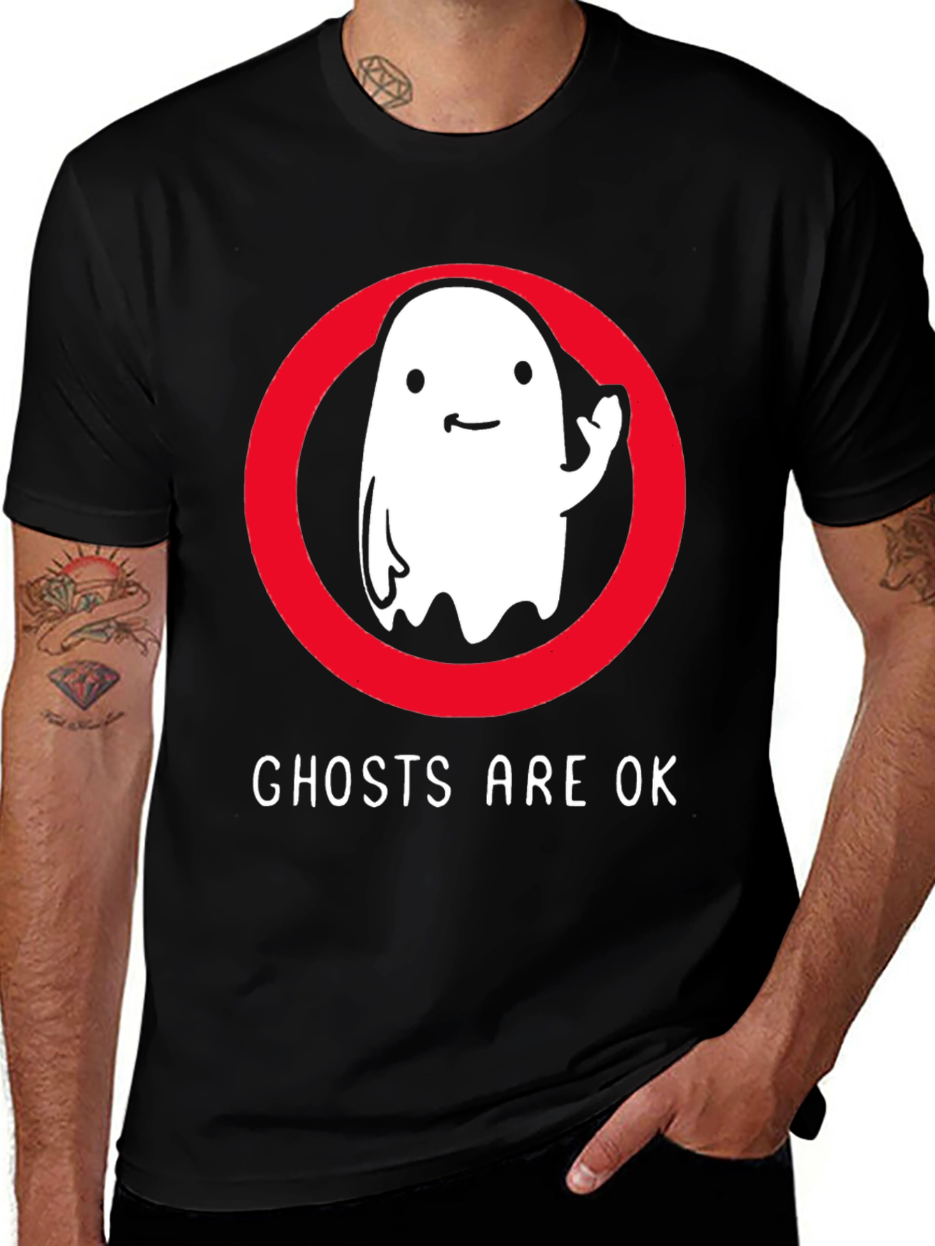 Ghosts Are OK T-Shirt - Fun Spooky Tee