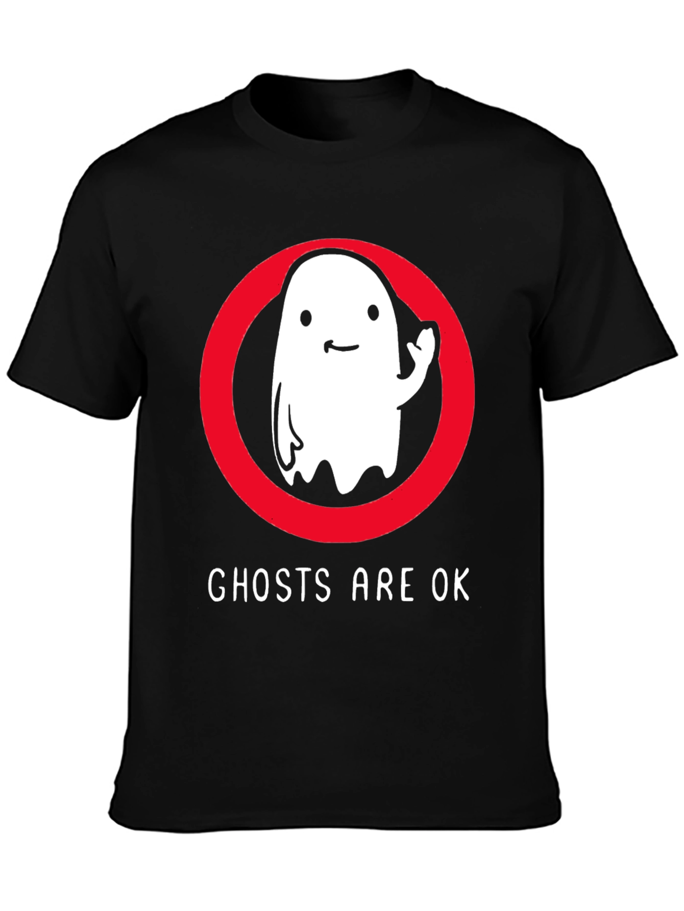 Ghosts Are OK T-Shirt - Fun Spooky Tee