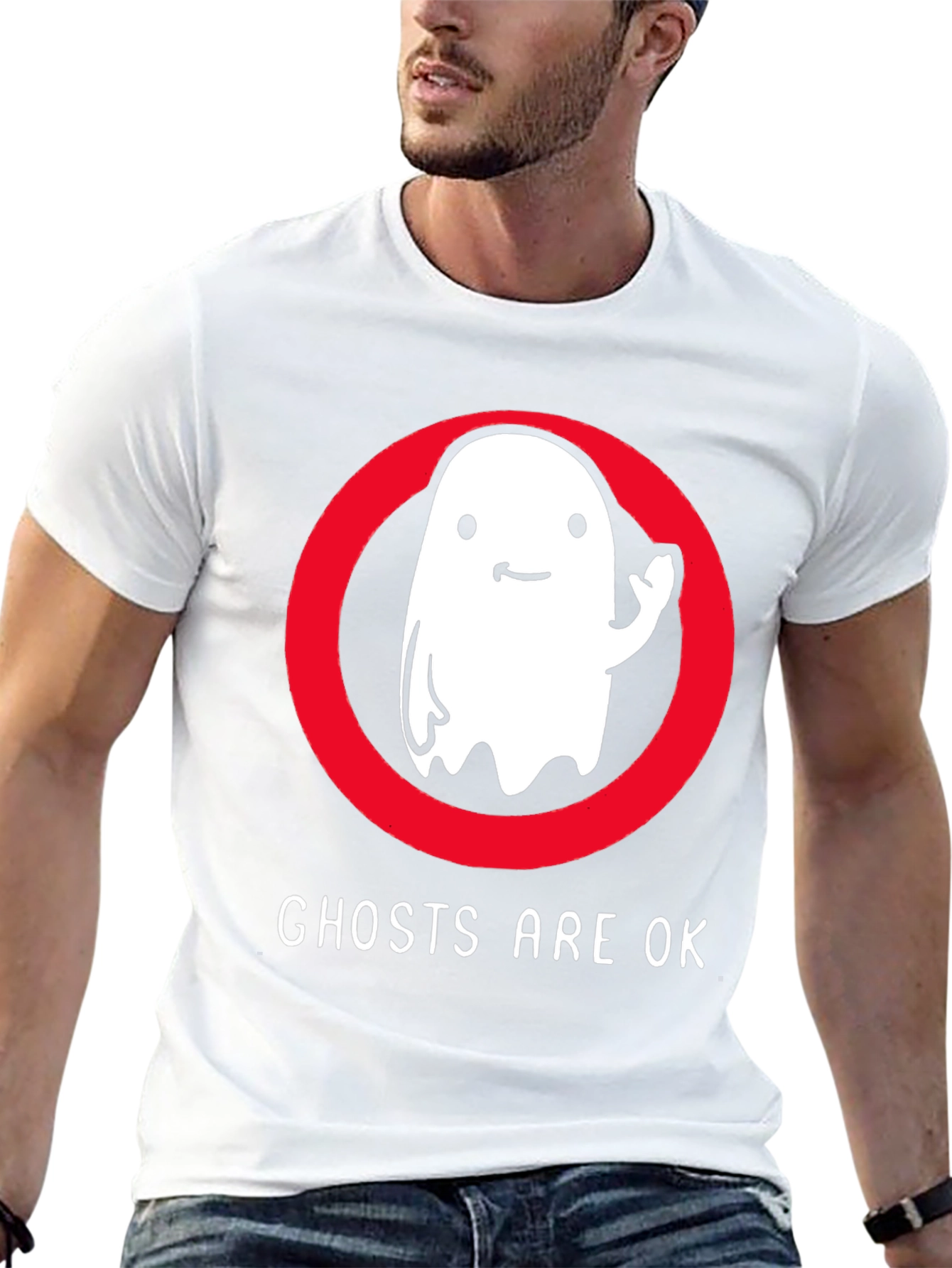 Ghosts Are OK T-Shirt - Fun Spooky Tee