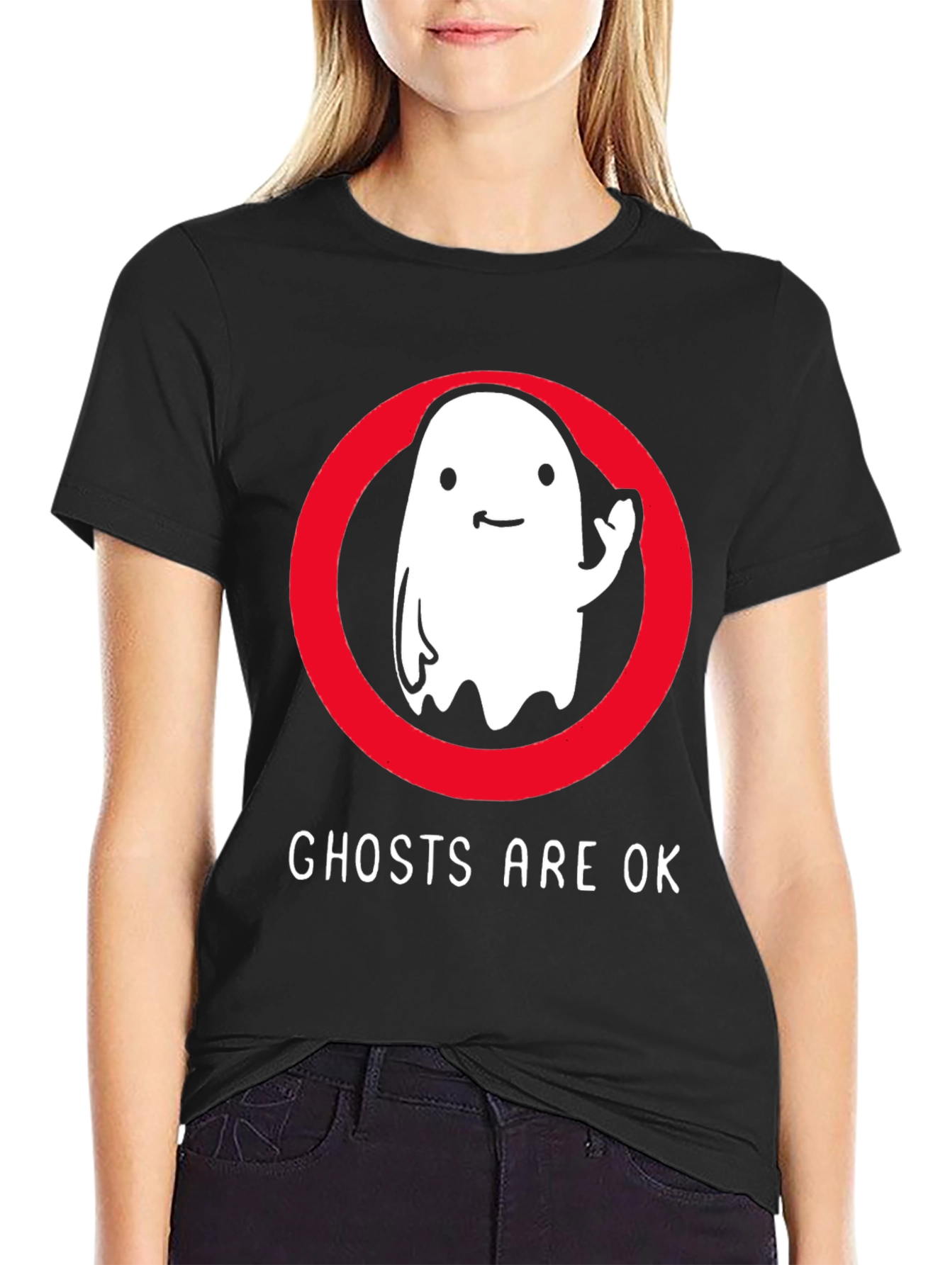 Ghosts Are OK T-Shirt - Fun Spooky Tee