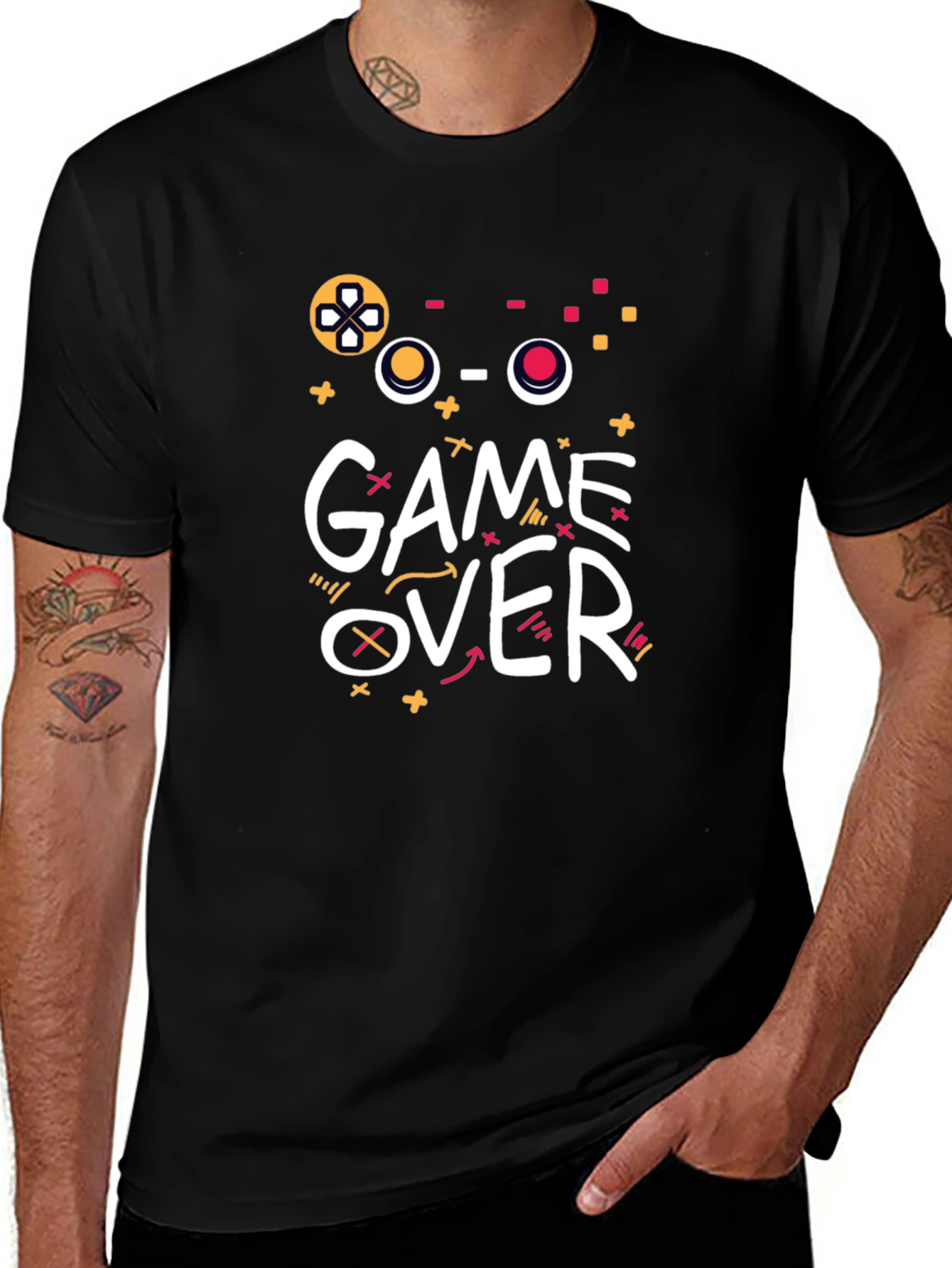 Game Over T-Shirt - Gamer Style Graphic Tee