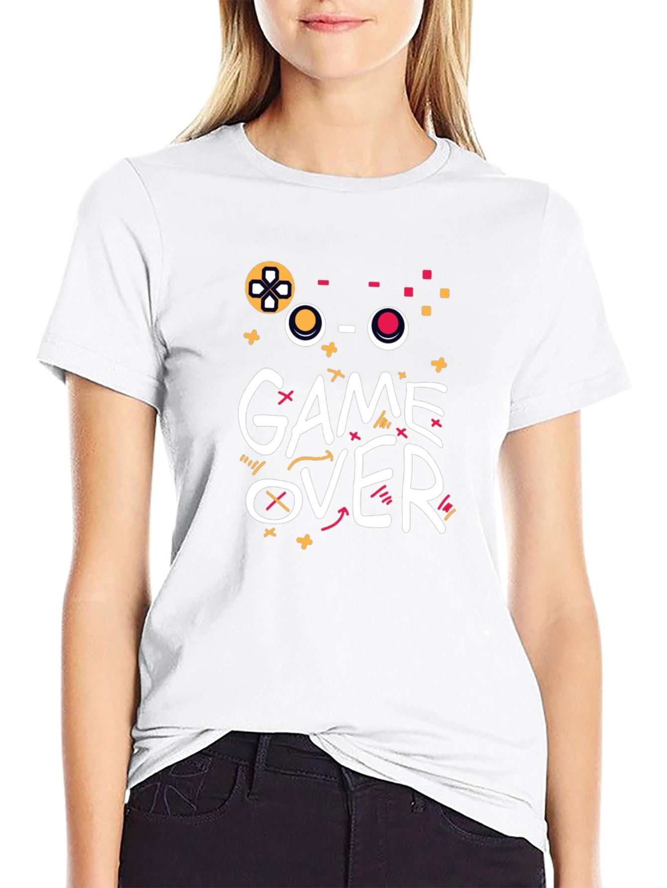 Game Over T-Shirt - Gamer Style Graphic Tee
