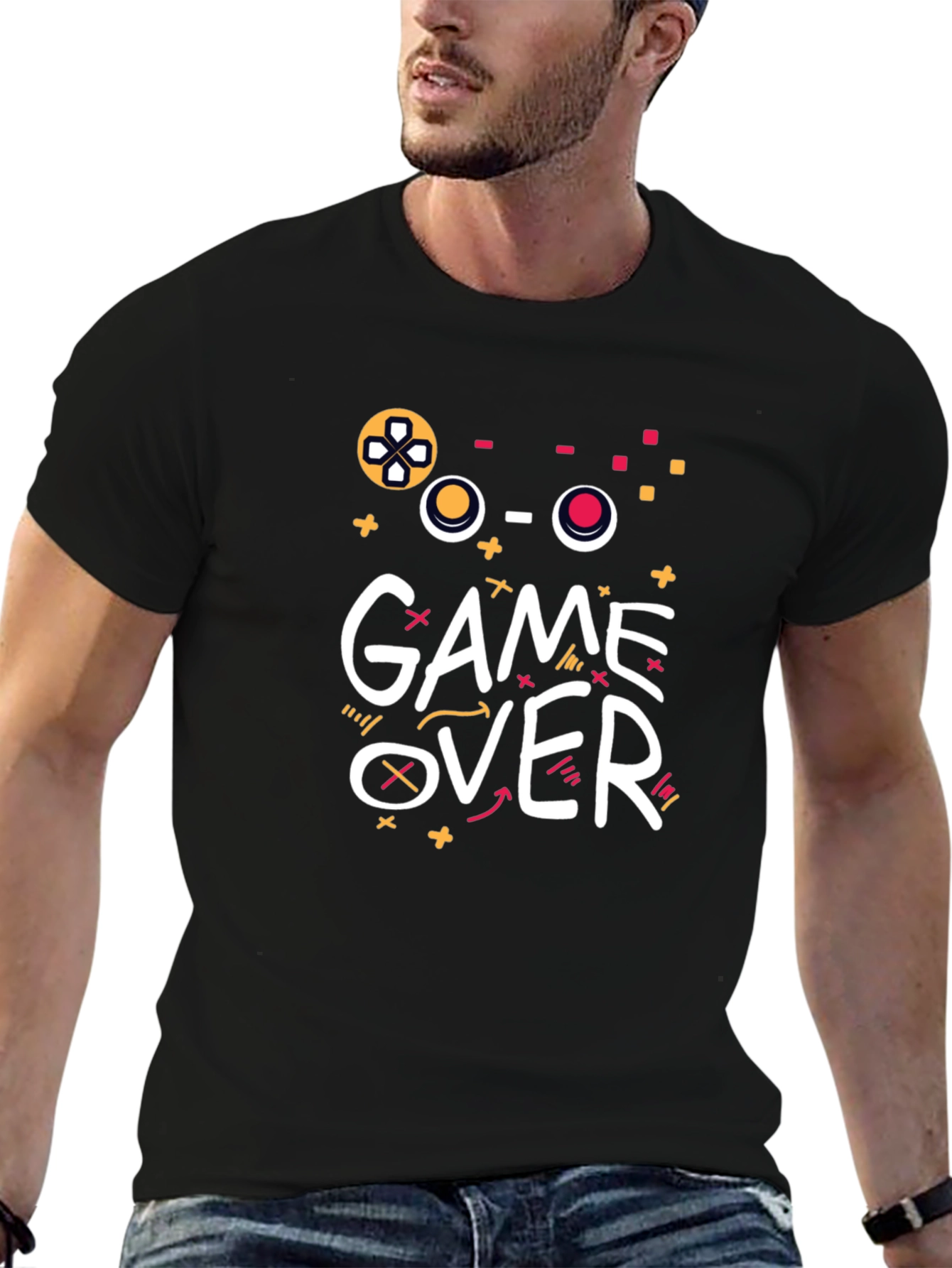 Game Over T-Shirt - Gamer Style Graphic Tee
