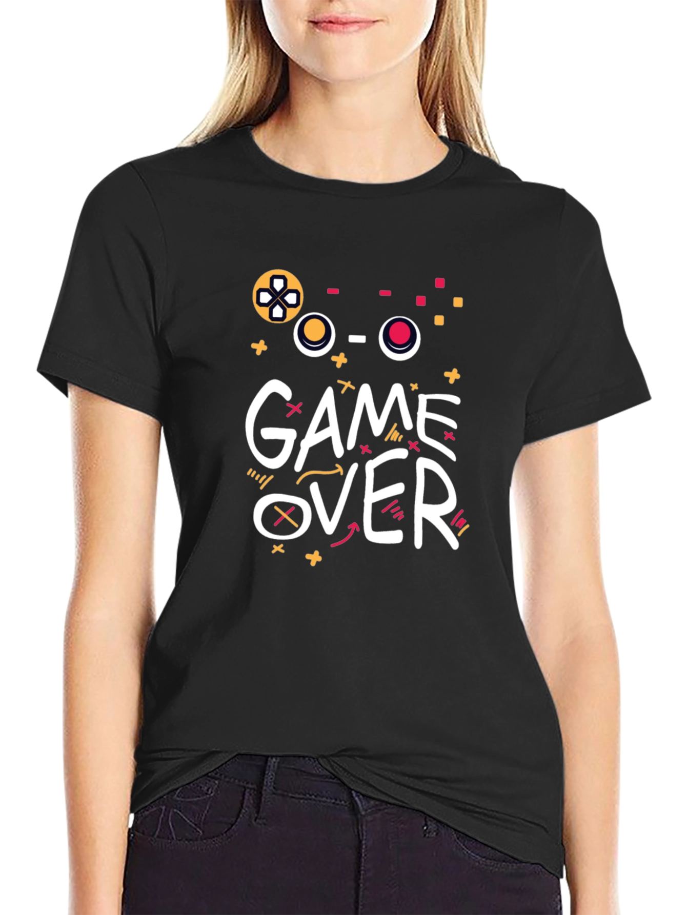 Game Over T-Shirt - Gamer Style Graphic Tee