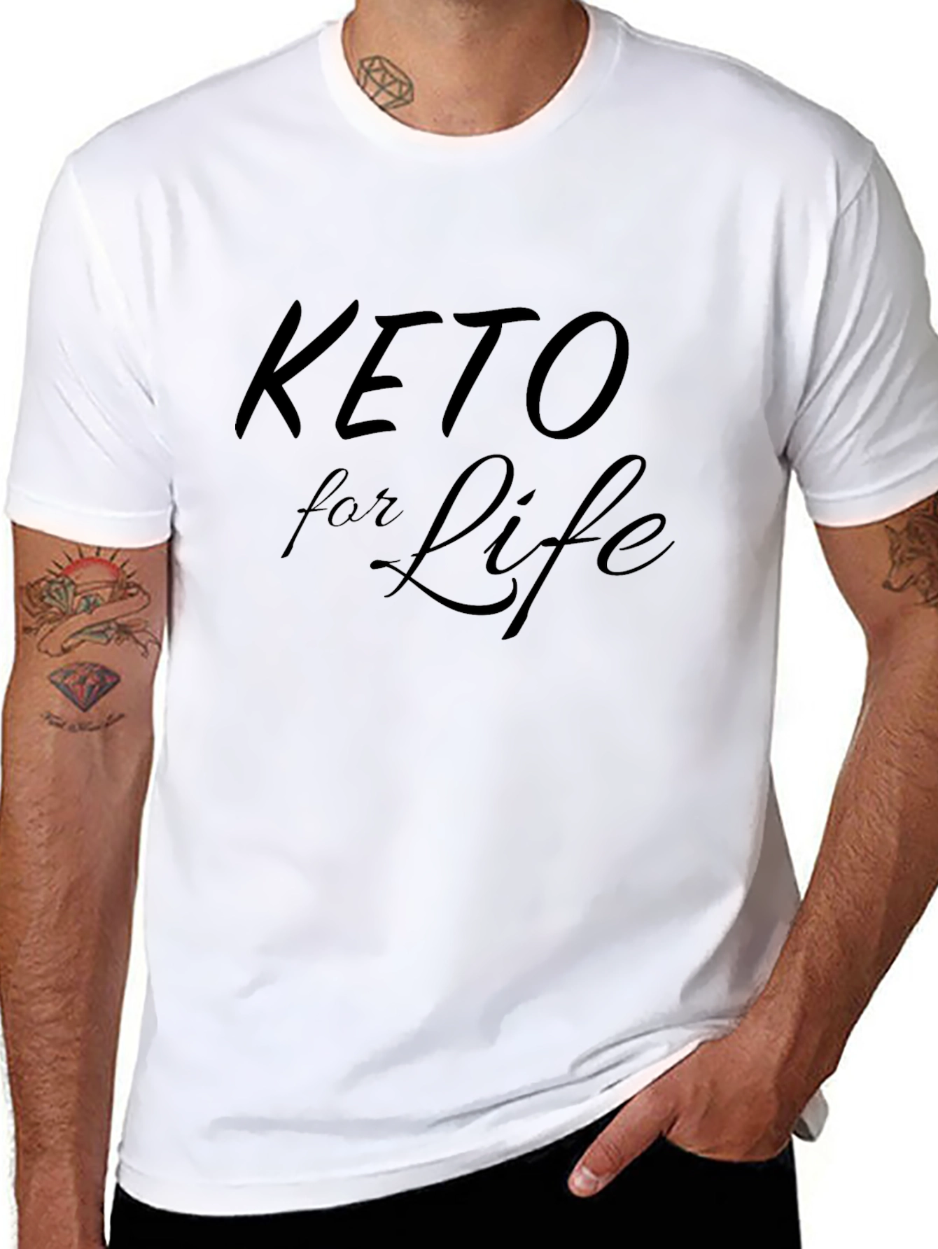 Keto for Life Graphic Tee - Black T-Shirt
