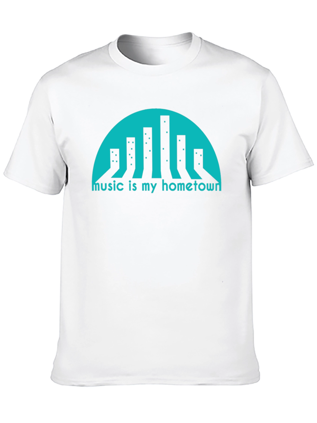 Music is My Hometown Graphic Tee - Black