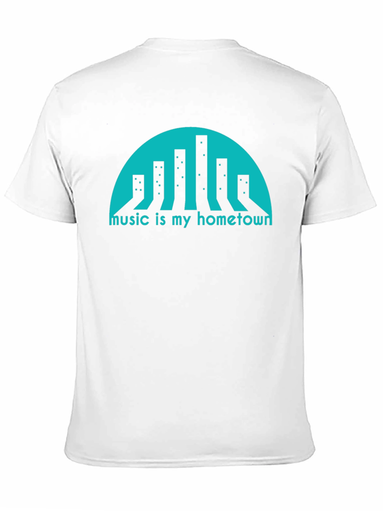 Music is My Hometown Graphic Tee - Black