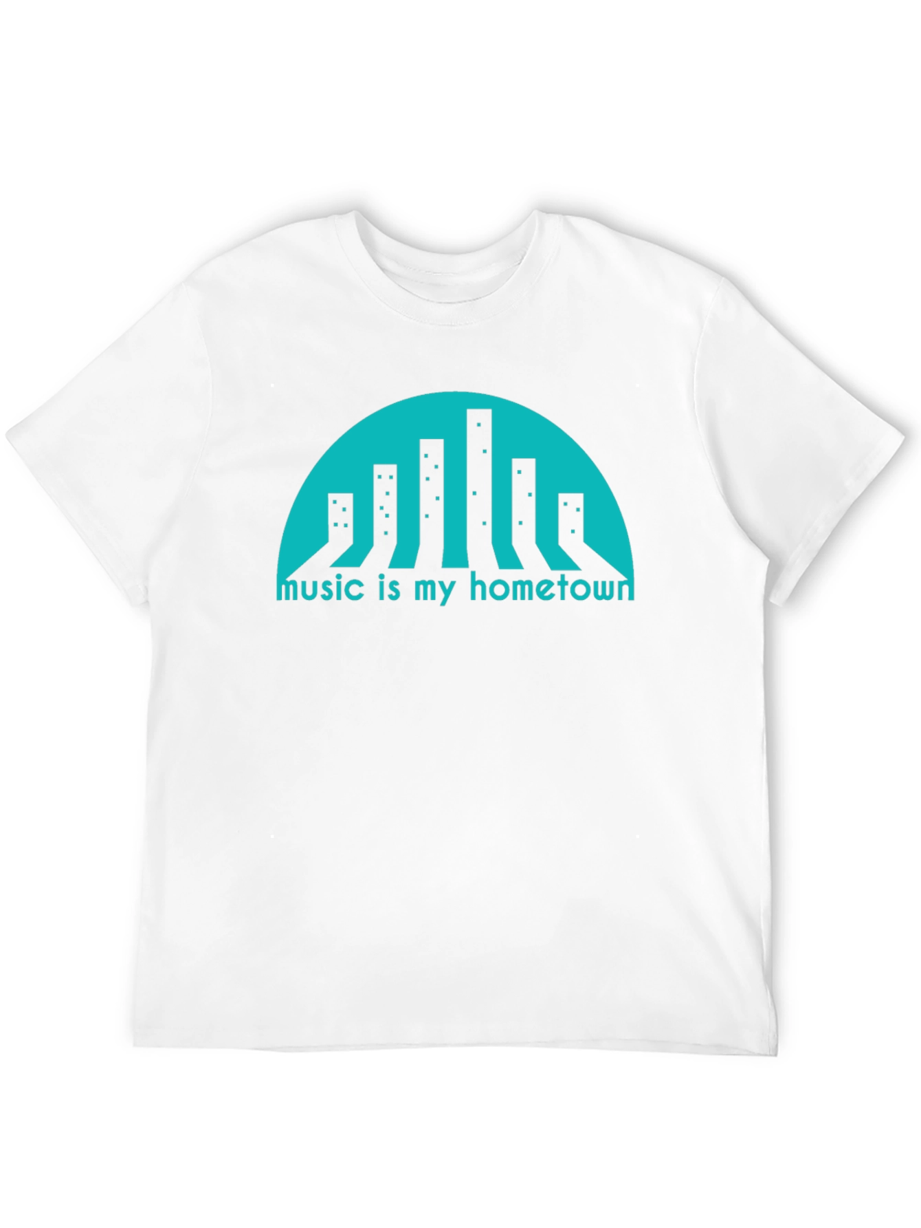 Music is My Hometown Graphic Tee - Black