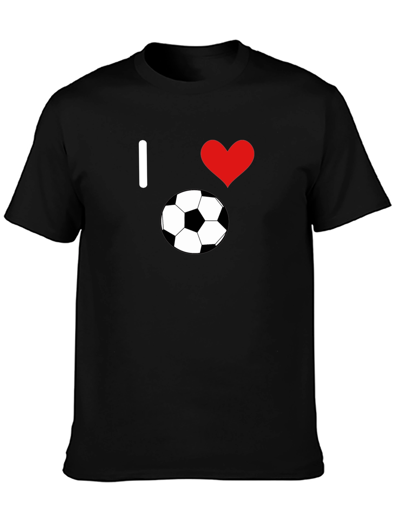 I Love Soccer T-Shirt - Classic Black Tee
