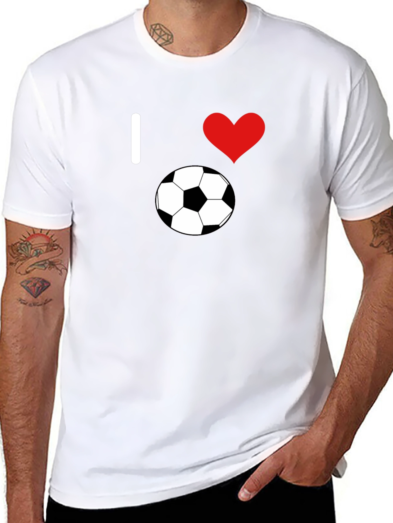 I Love Soccer T-Shirt - Classic Black Tee