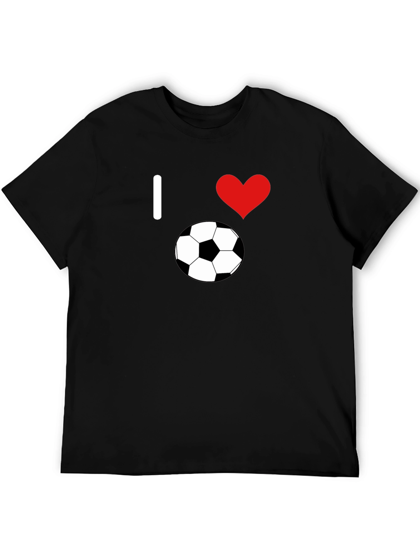 I Love Soccer T-Shirt - Classic Black Tee