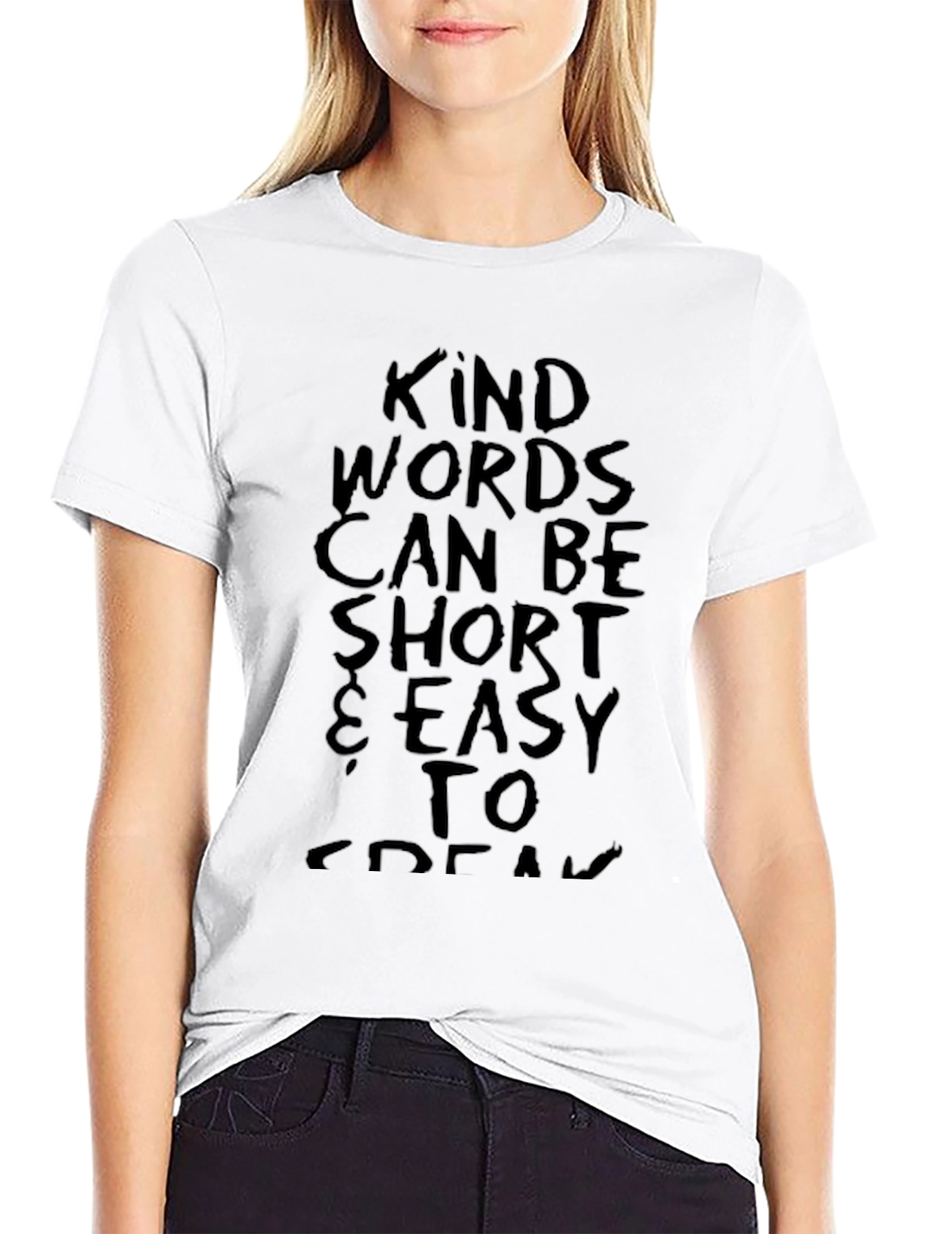 Kind Words Short Sleeve T-Shirt - Black