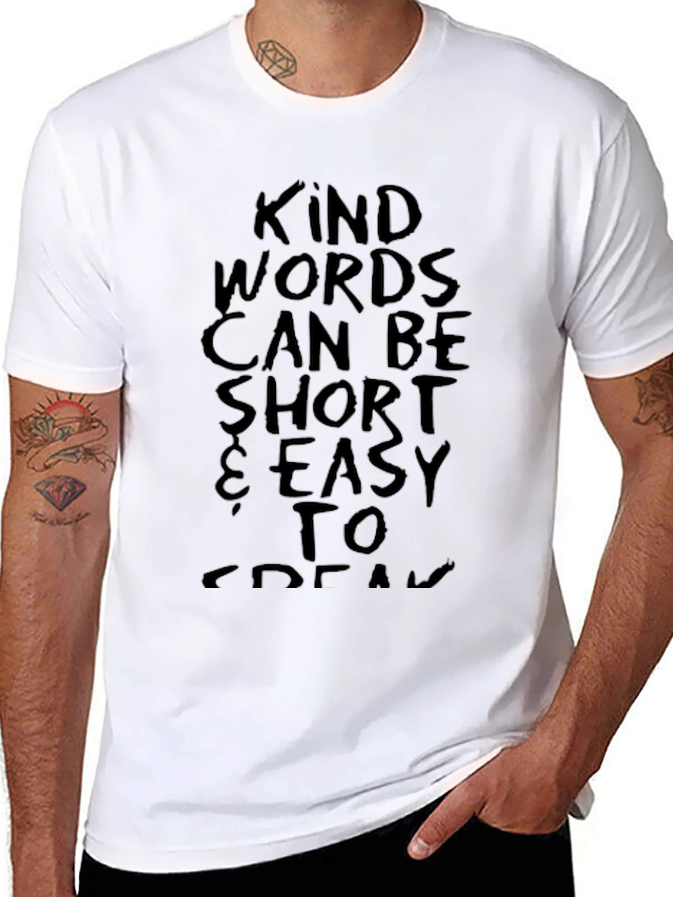 Kind Words Short Sleeve T-Shirt - Black