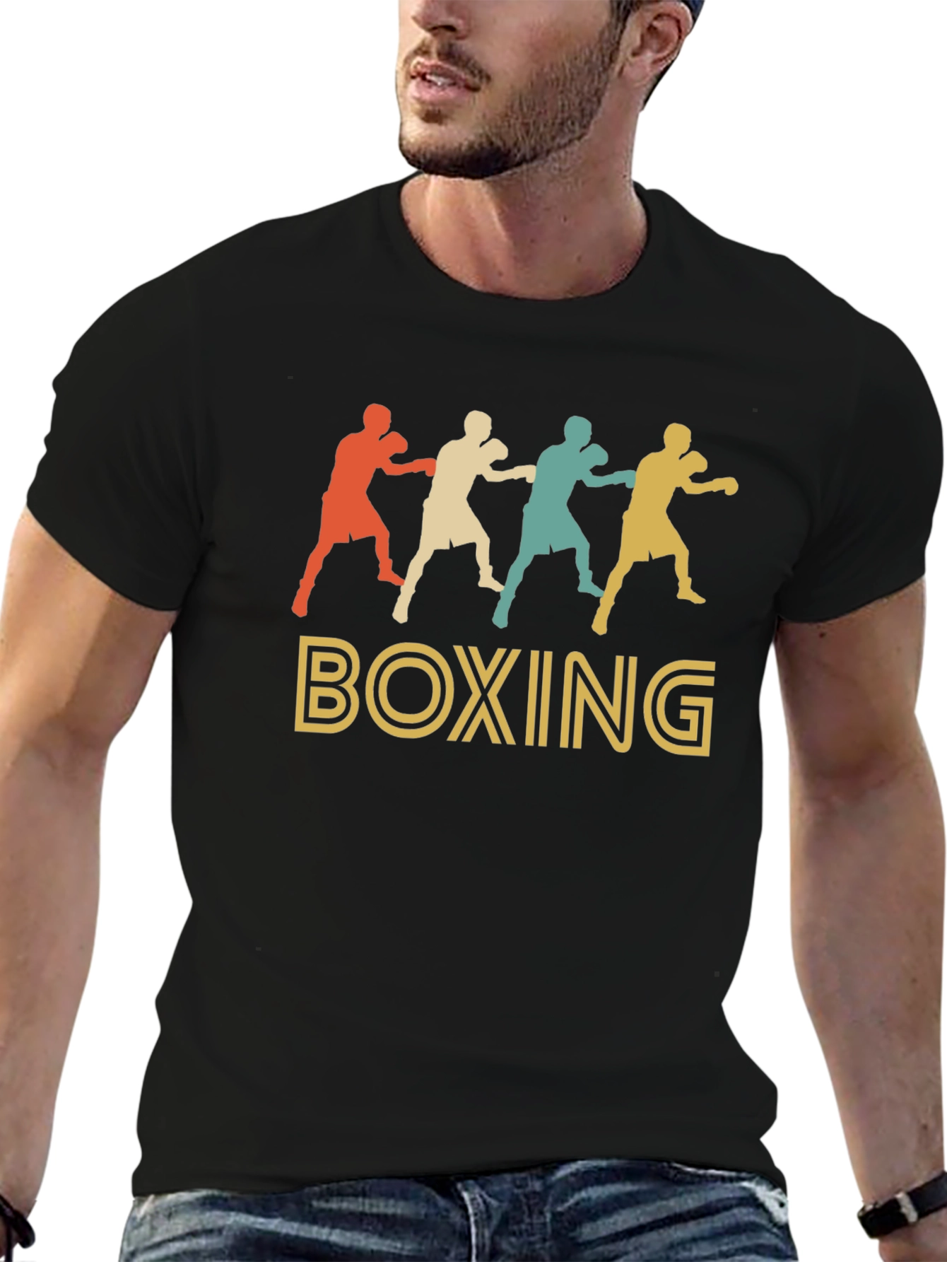 Retro Boxing Graphic T-Shirt - Stylish & Comfortable