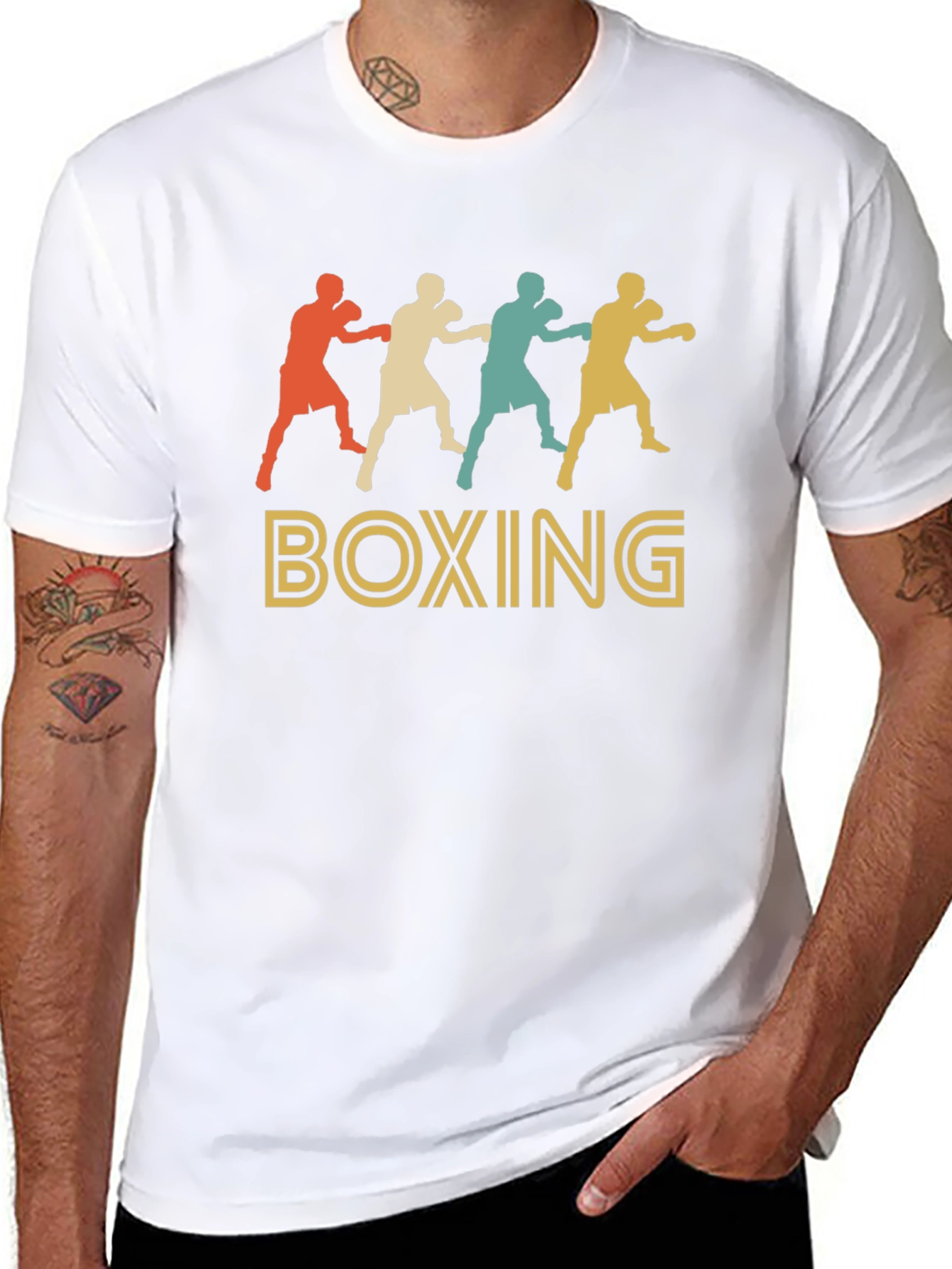 Retro Boxing Graphic T-Shirt - Stylish & Comfortable