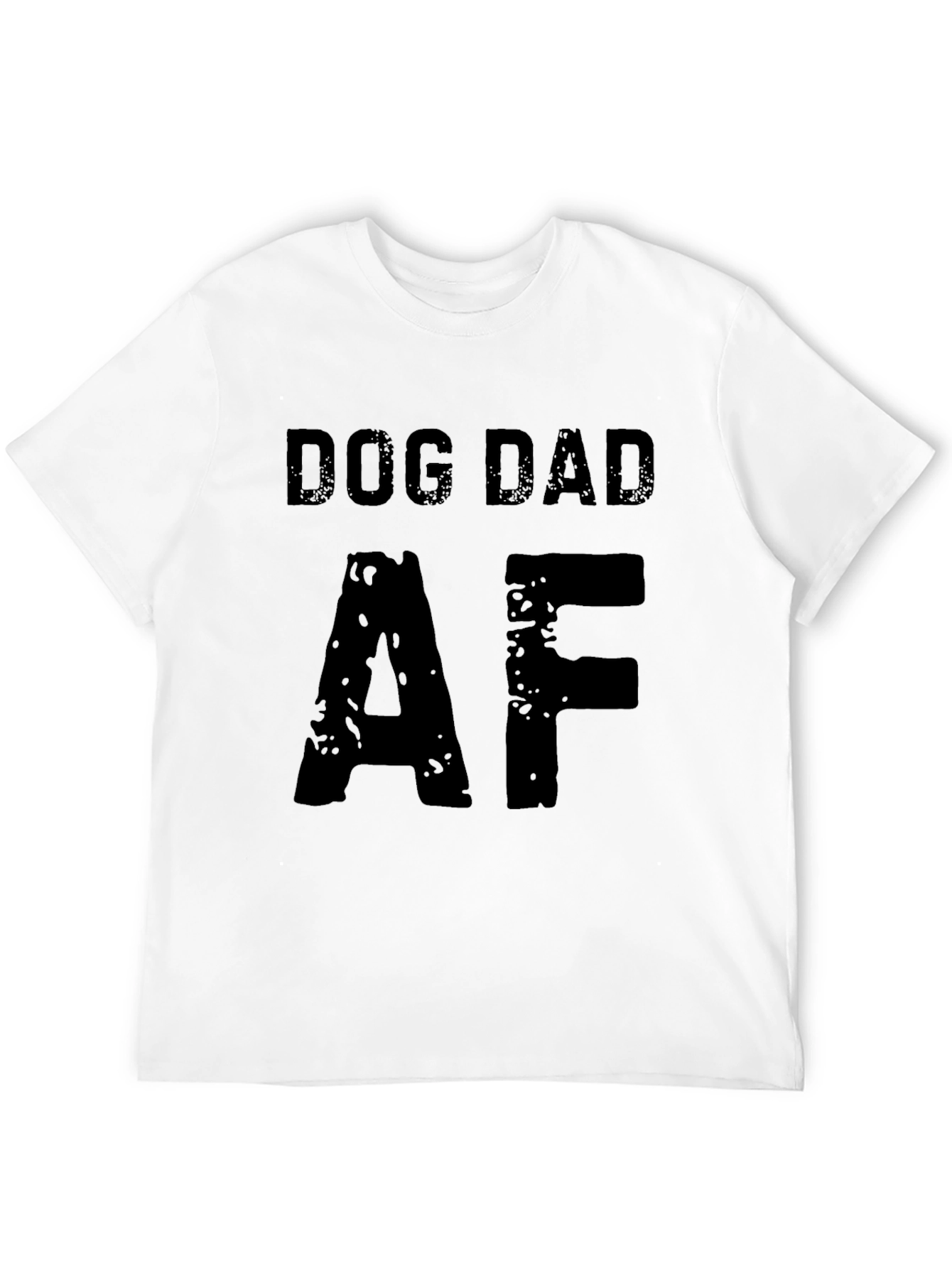 Dog Dad AF Graphic T-Shirt - Black