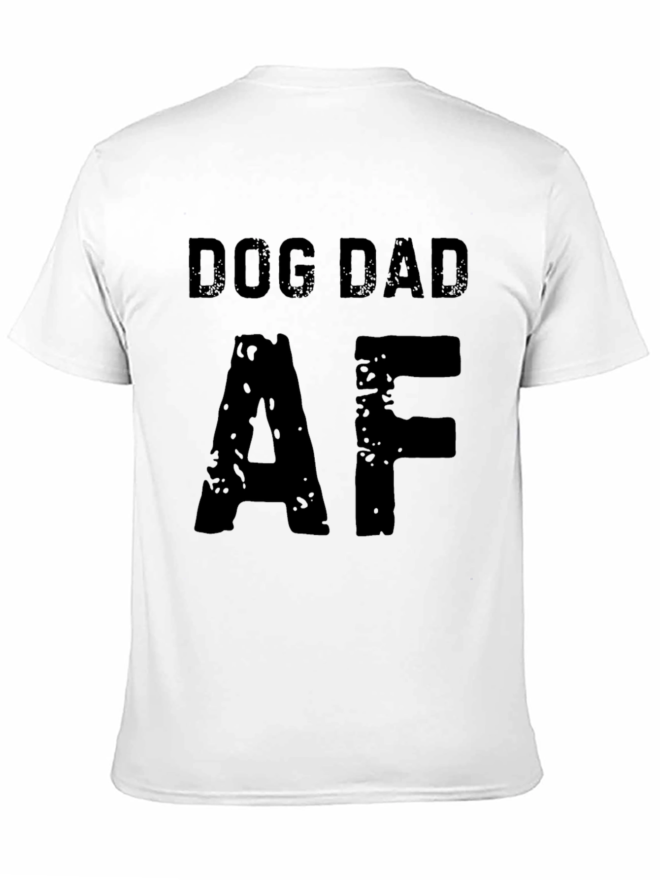 Dog Dad AF Graphic T-Shirt - Black