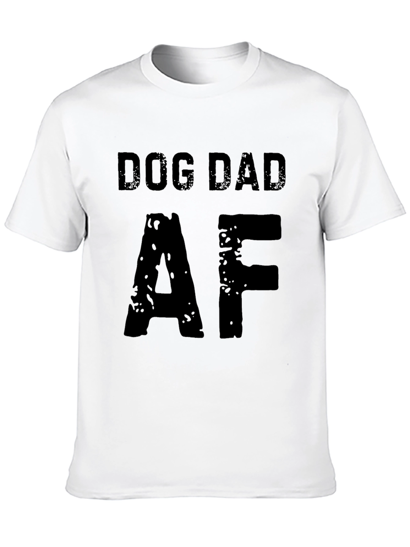 Dog Dad AF Graphic T-Shirt - Black