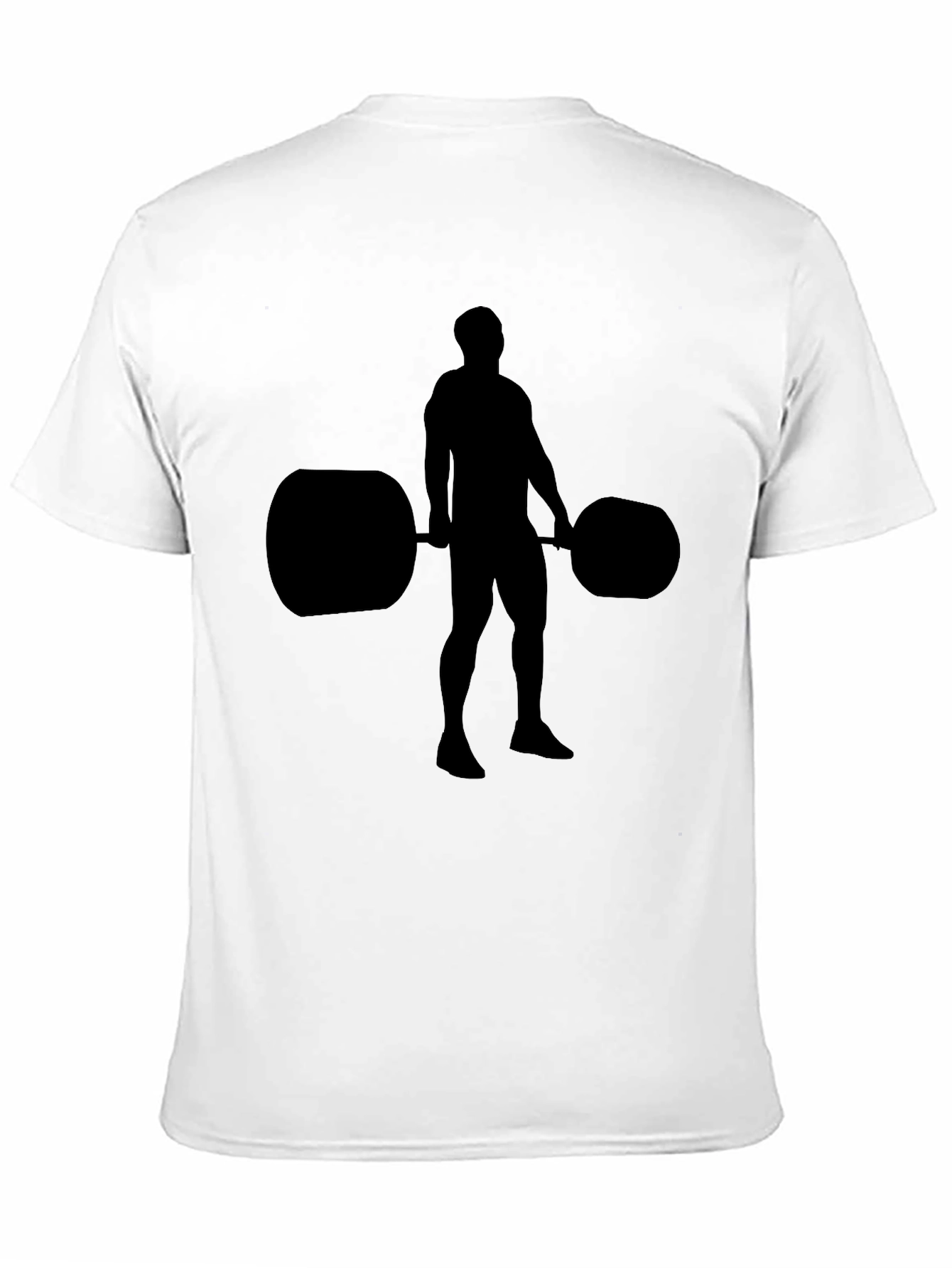 Weightlifting Silhouette Black T-Shirt