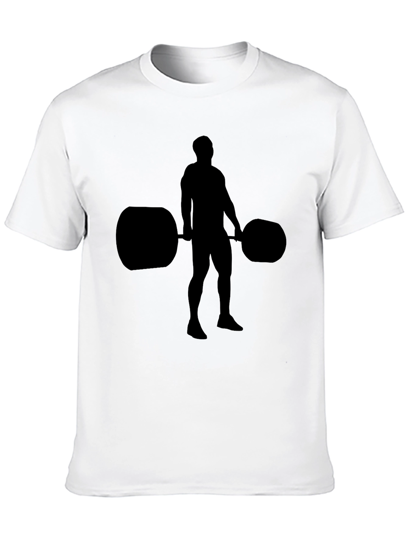 Weightlifting Silhouette Black T-Shirt