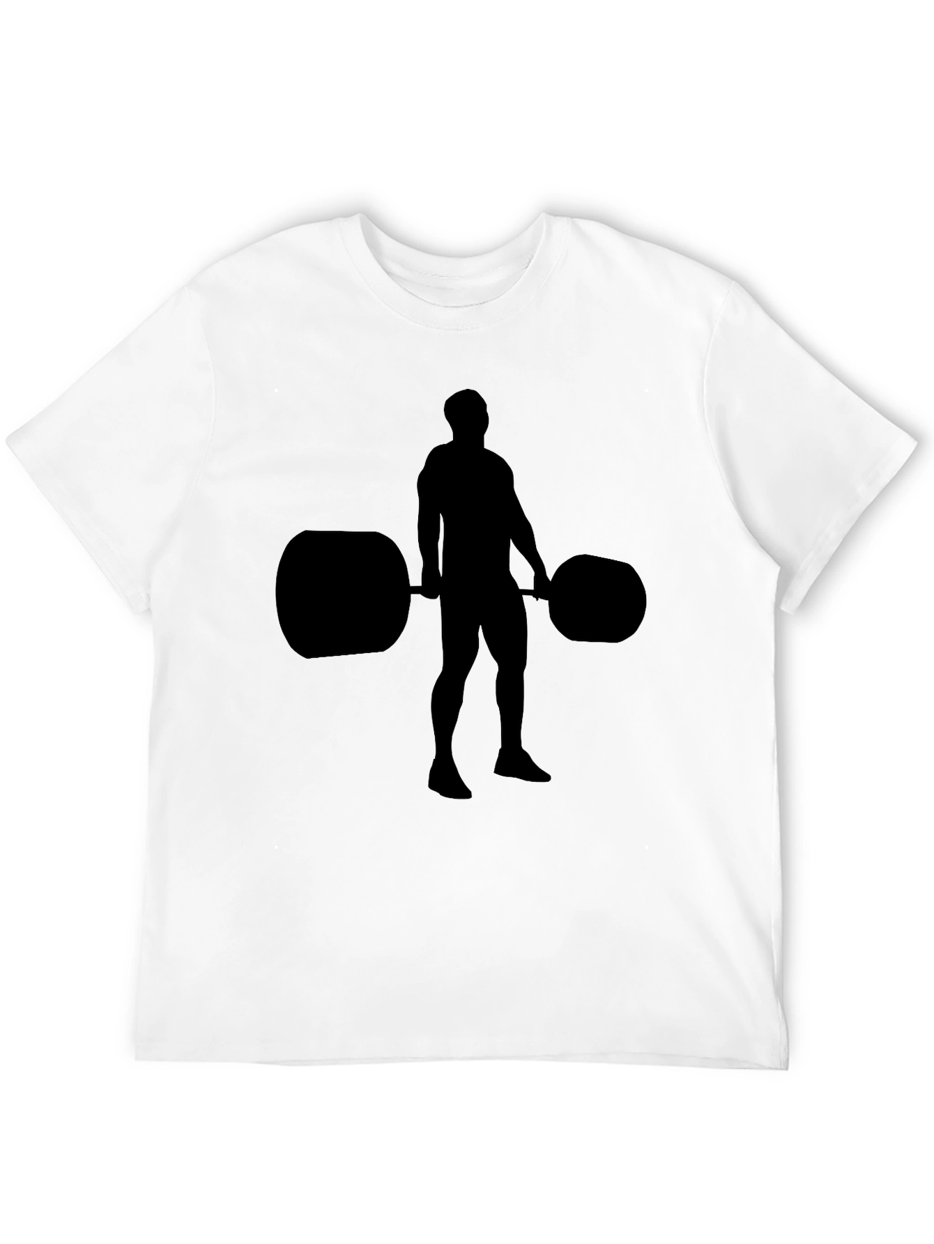 Weightlifting Silhouette Black T-Shirt