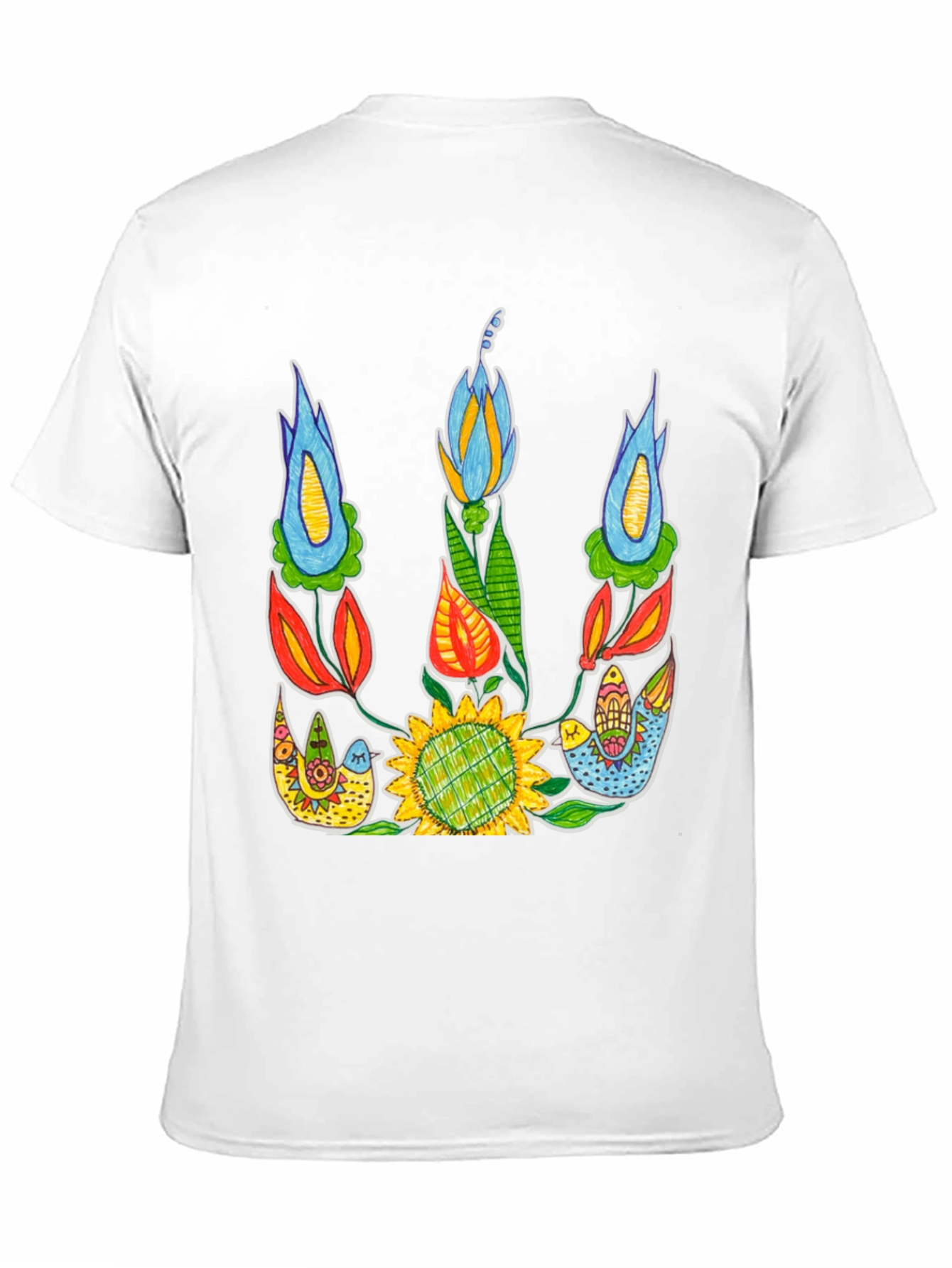 Ukrainian Floral Graphic Tee