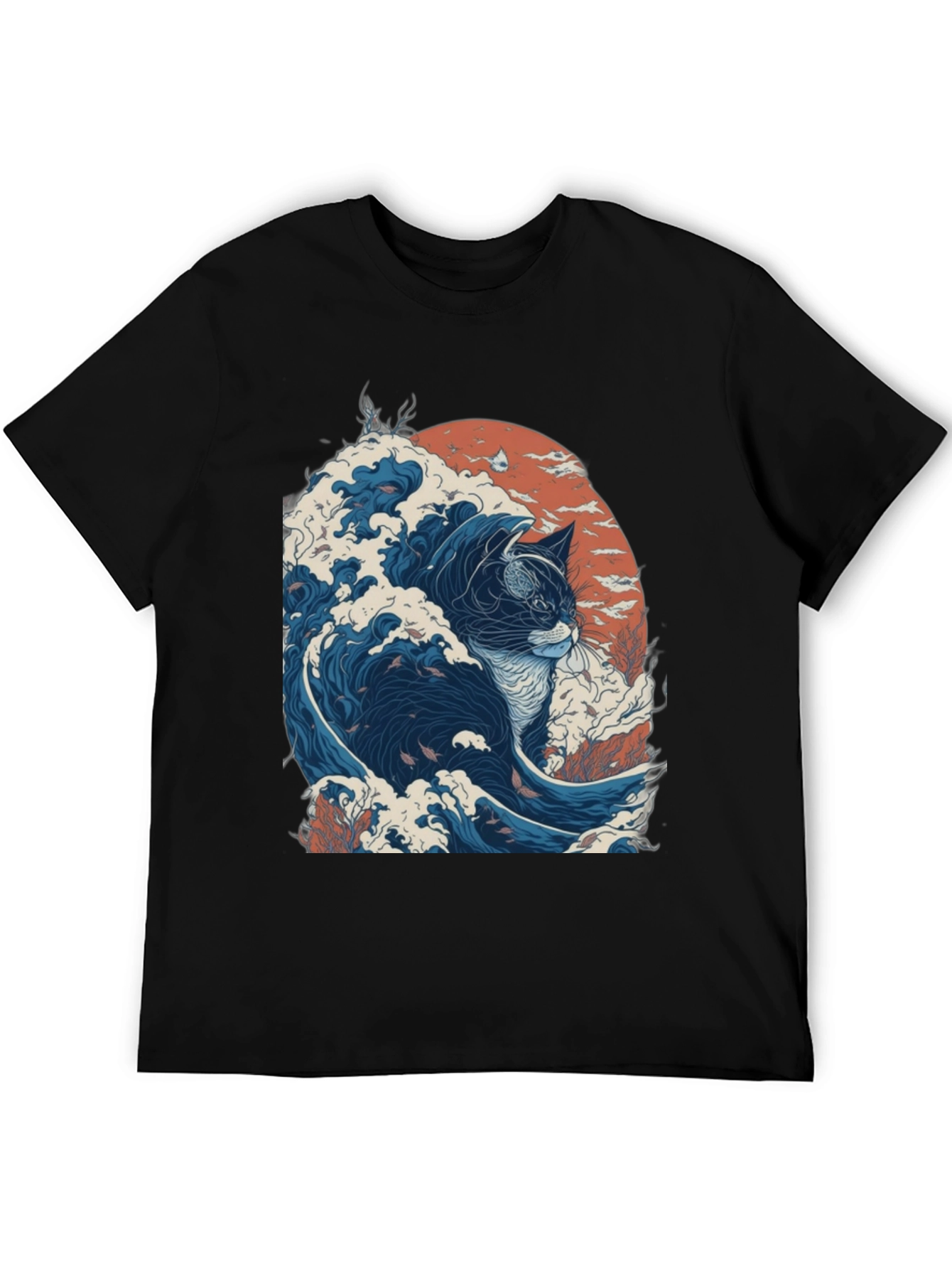 Great Wave Cat T-Shirt