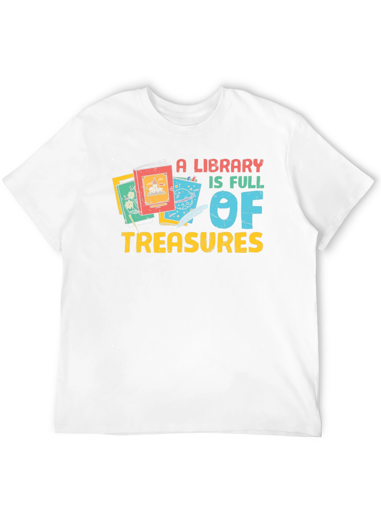 A Library is Full of Treasures Graphic Tee